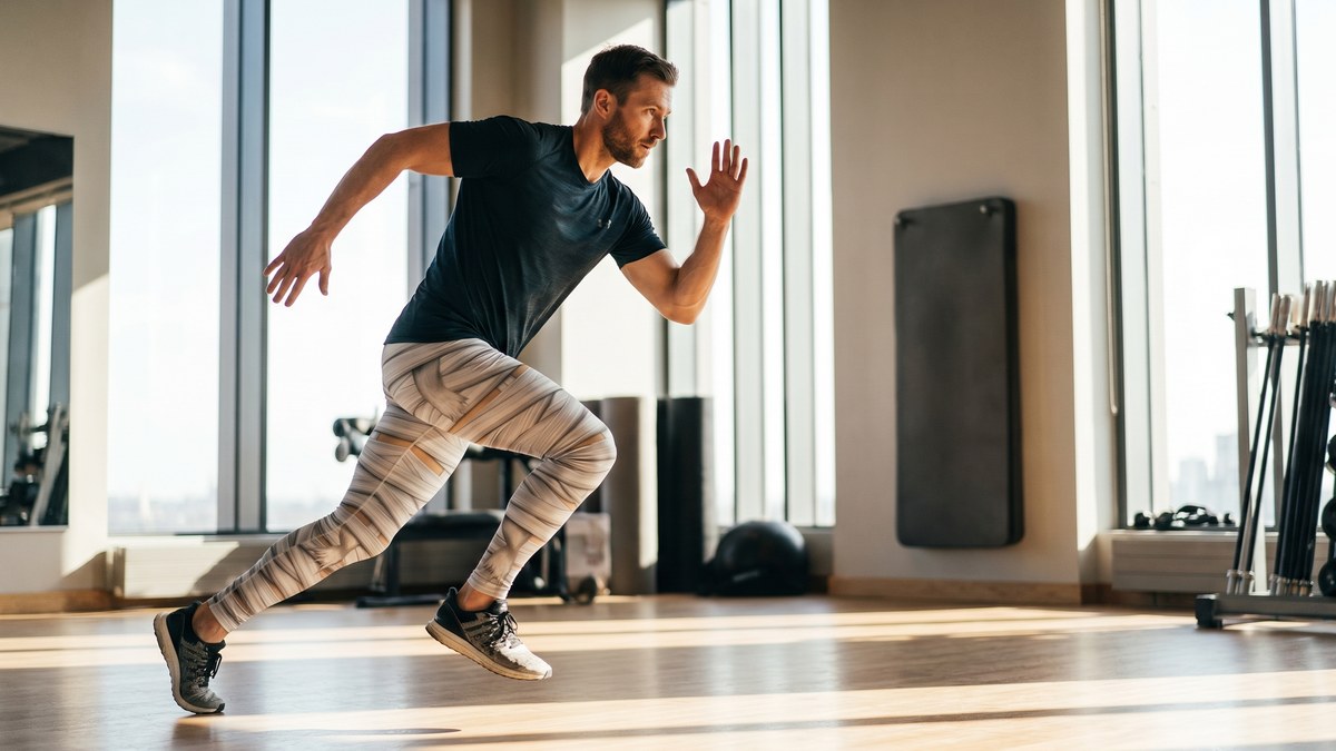 Lifestyle image of a model wearing Mummy Legs Meggings from GearBunch