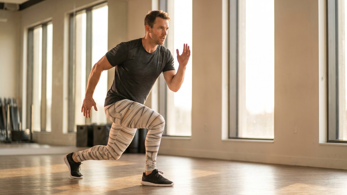 Lifestyle image of a model wearing Mummy Legs Meggings from GearBunch
