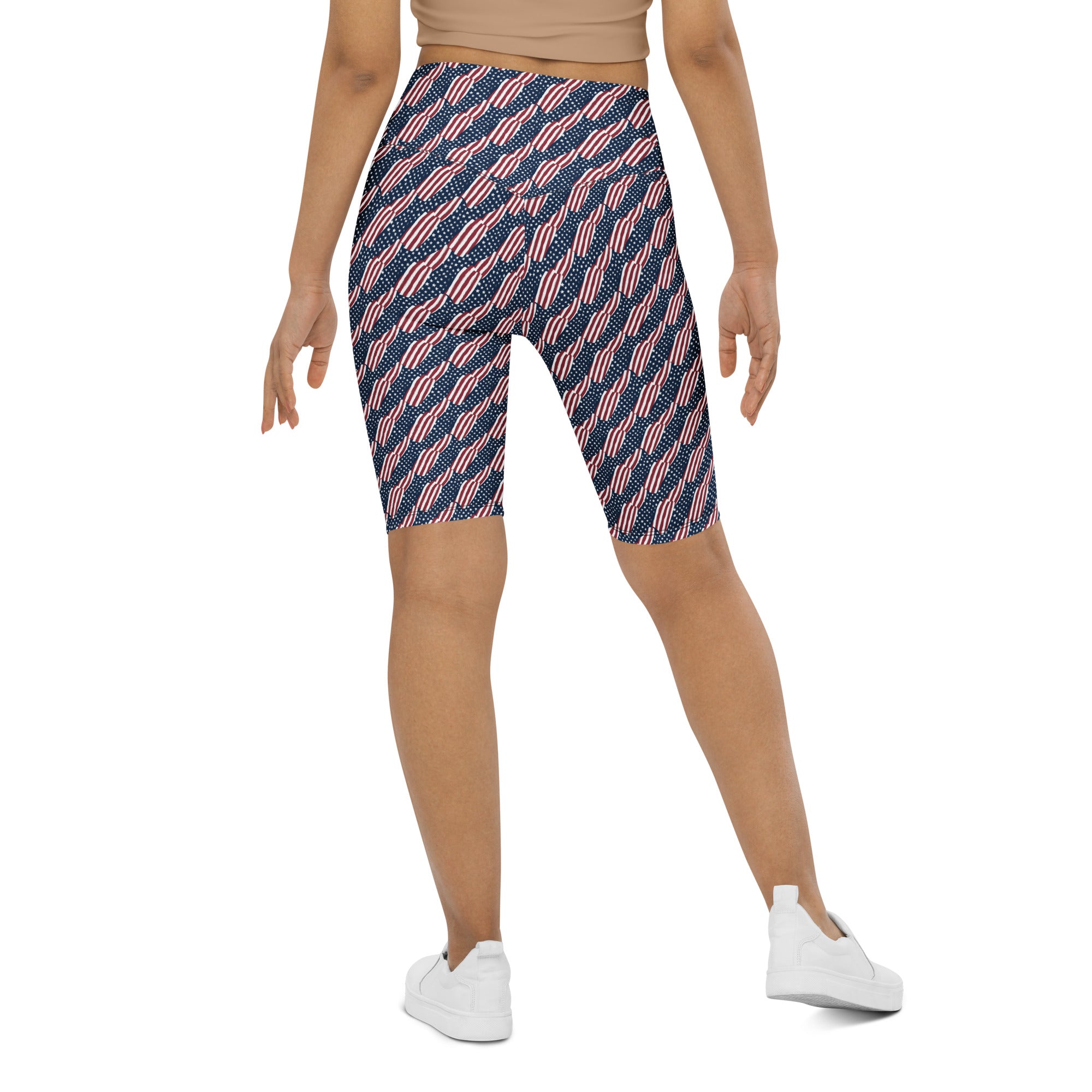 American Flag Repeat Bike Shorts | GearBunch