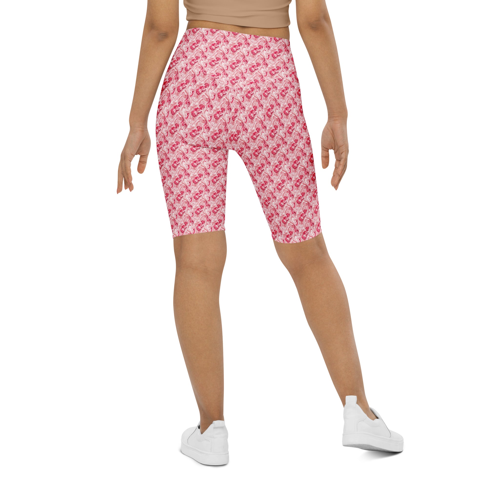 Cherry Strawberry Cream Bike Shorts | GearBunch
