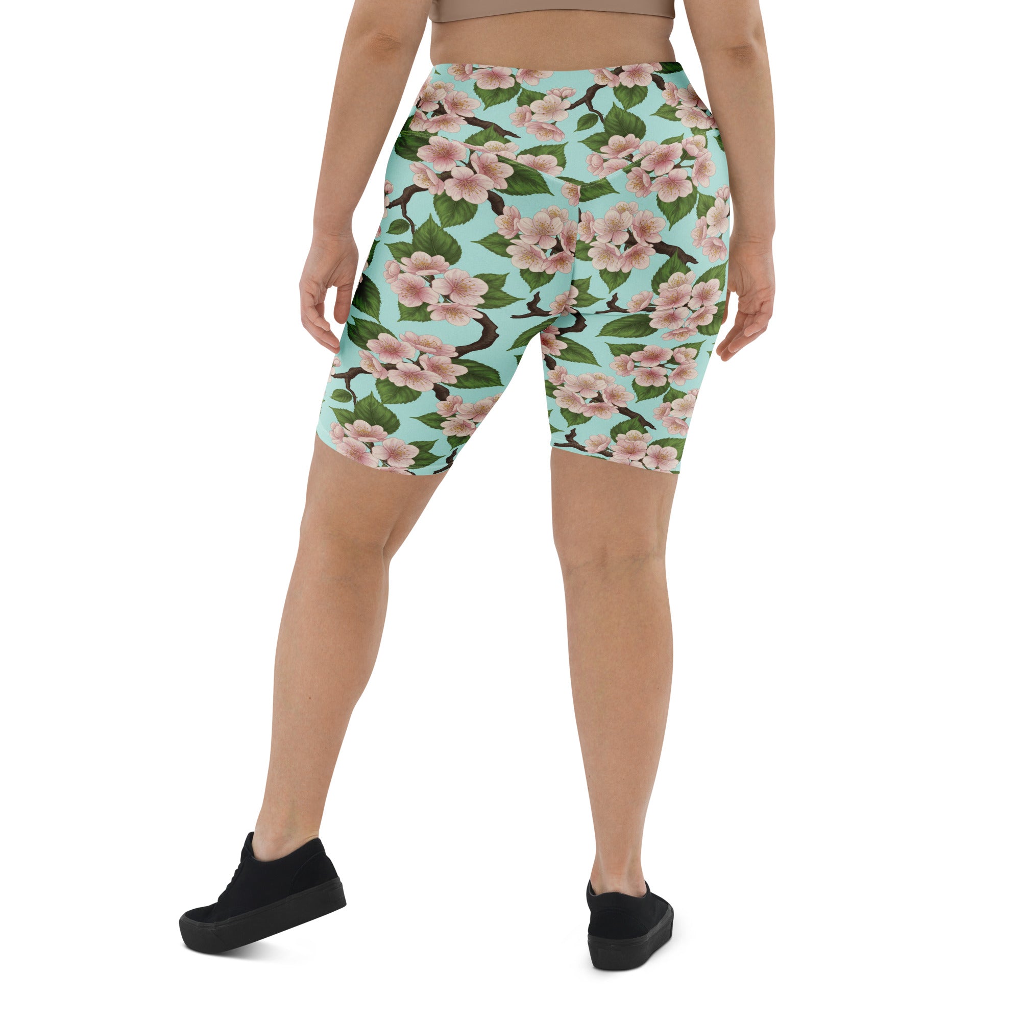 Cherry Blossom Branches Bike Shorts | GearBunch