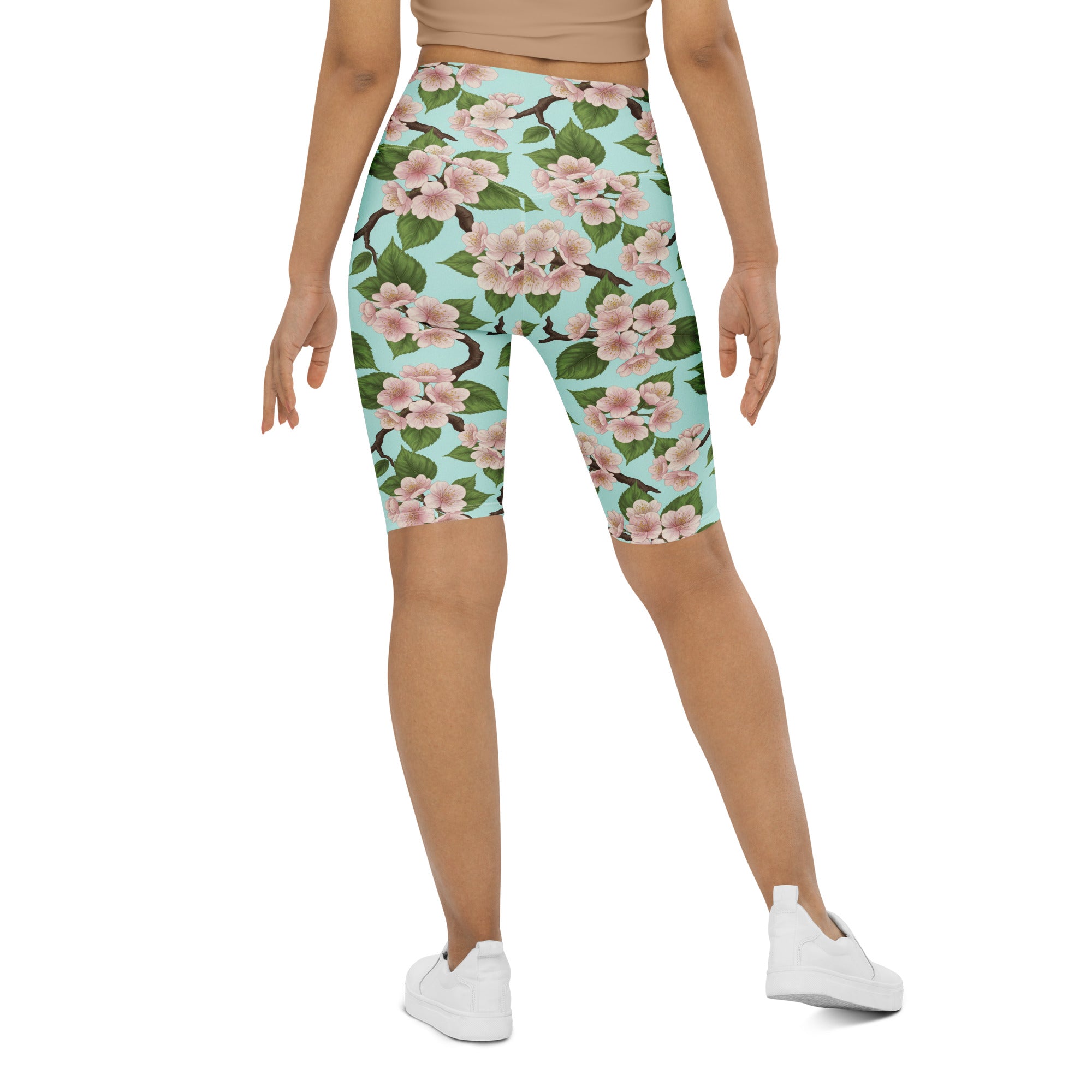 Cherry Blossom Branches Bike Shorts | GearBunch