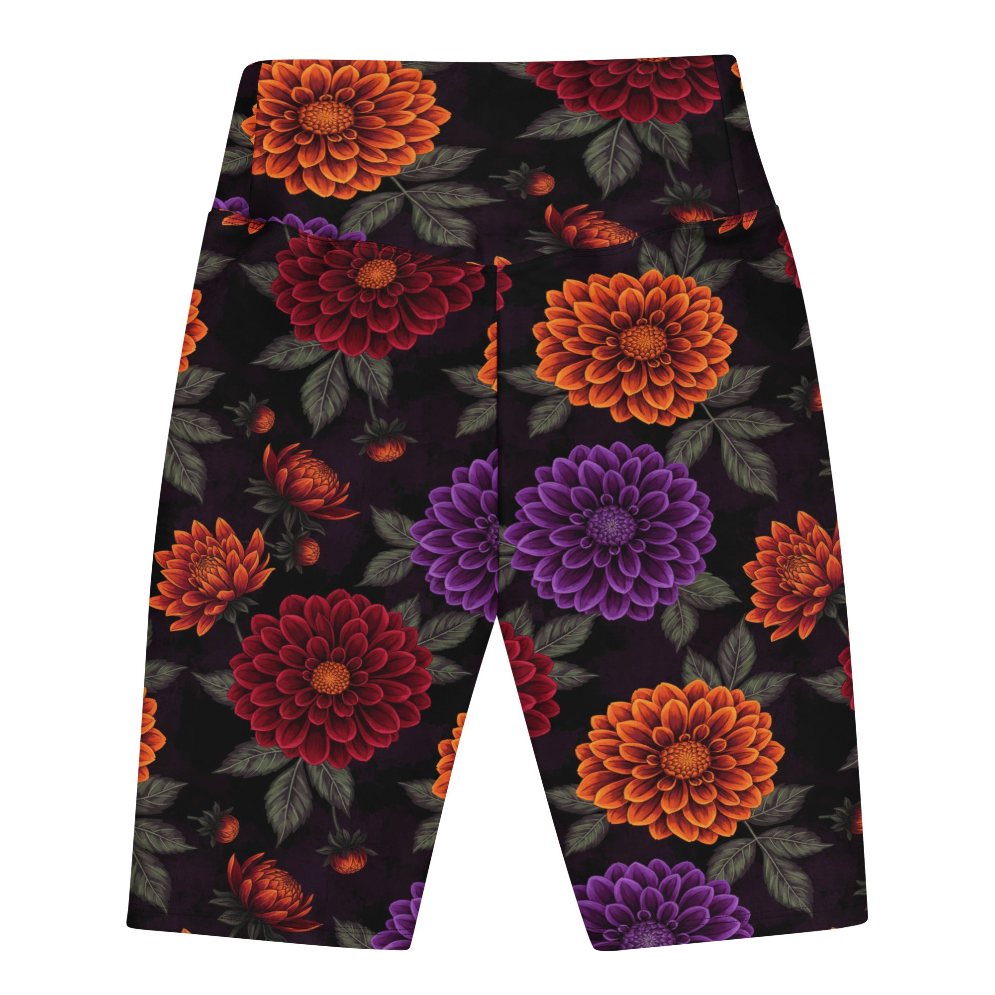 Opulent Dahlia Garden Bike Shorts | GearBunch