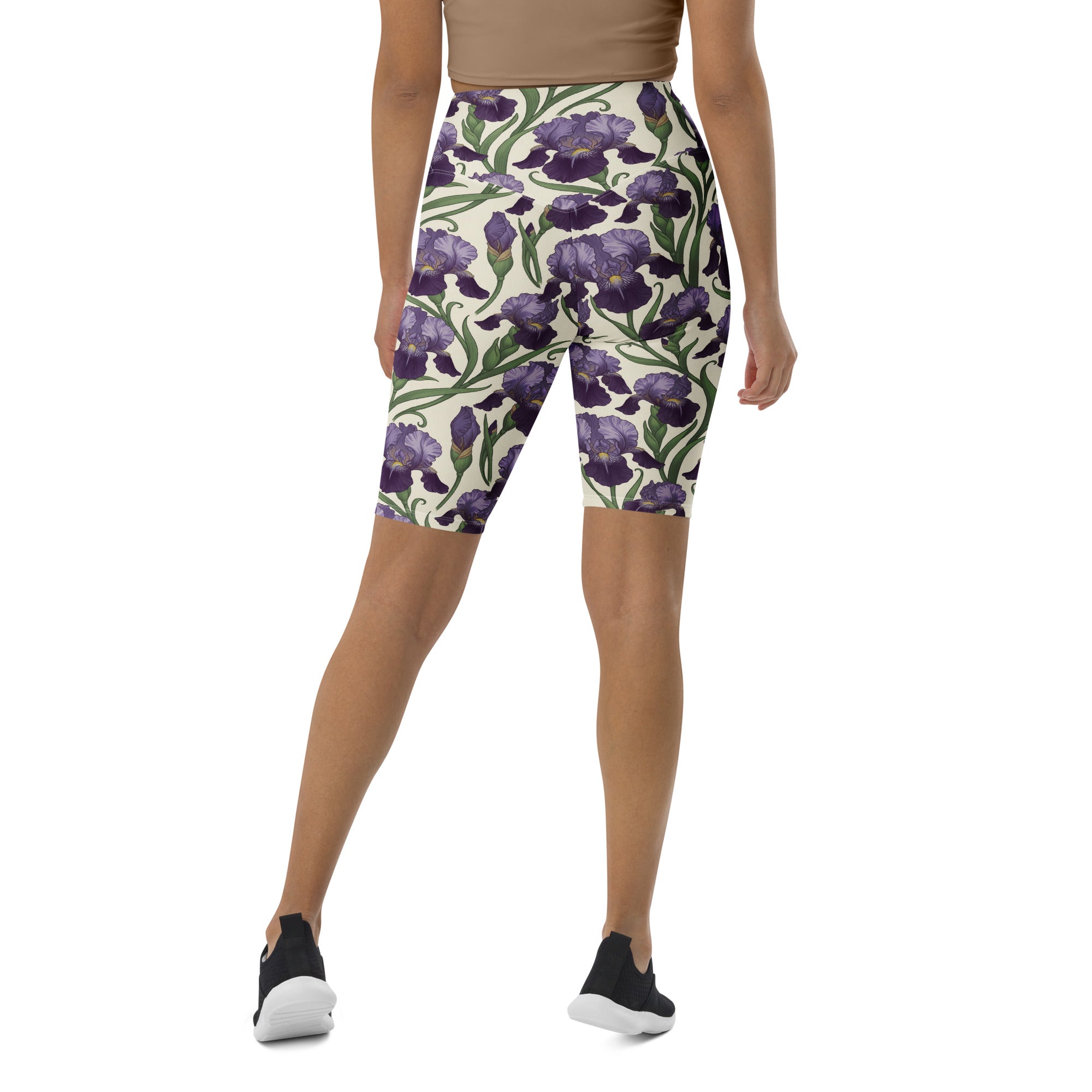 Art Nouveau Iris Bike Shorts | GearBunch