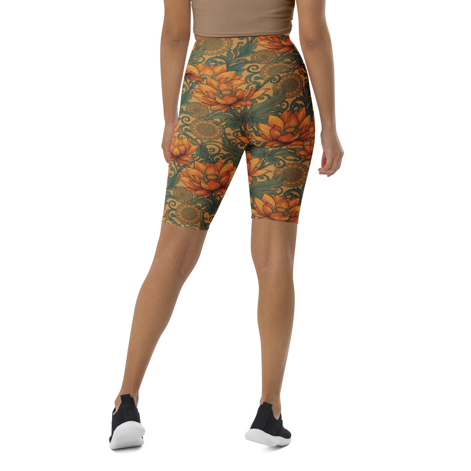 Boho Lotus and Mandalas Bike Shorts | GearBunch