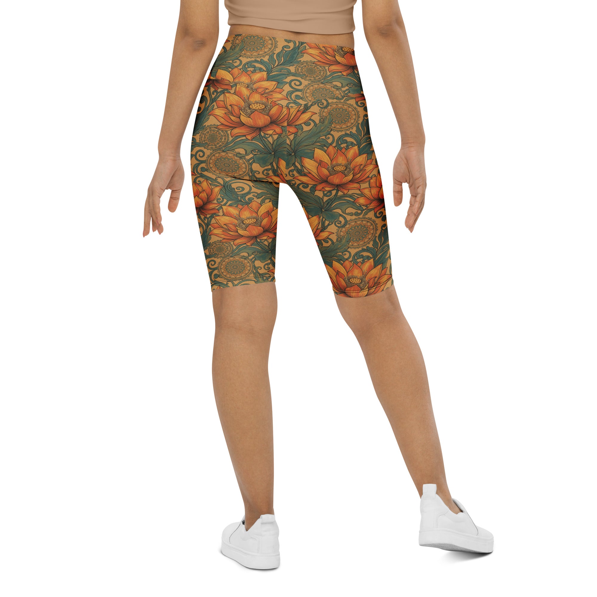 Boho Lotus and Mandalas Bike Shorts | GearBunch