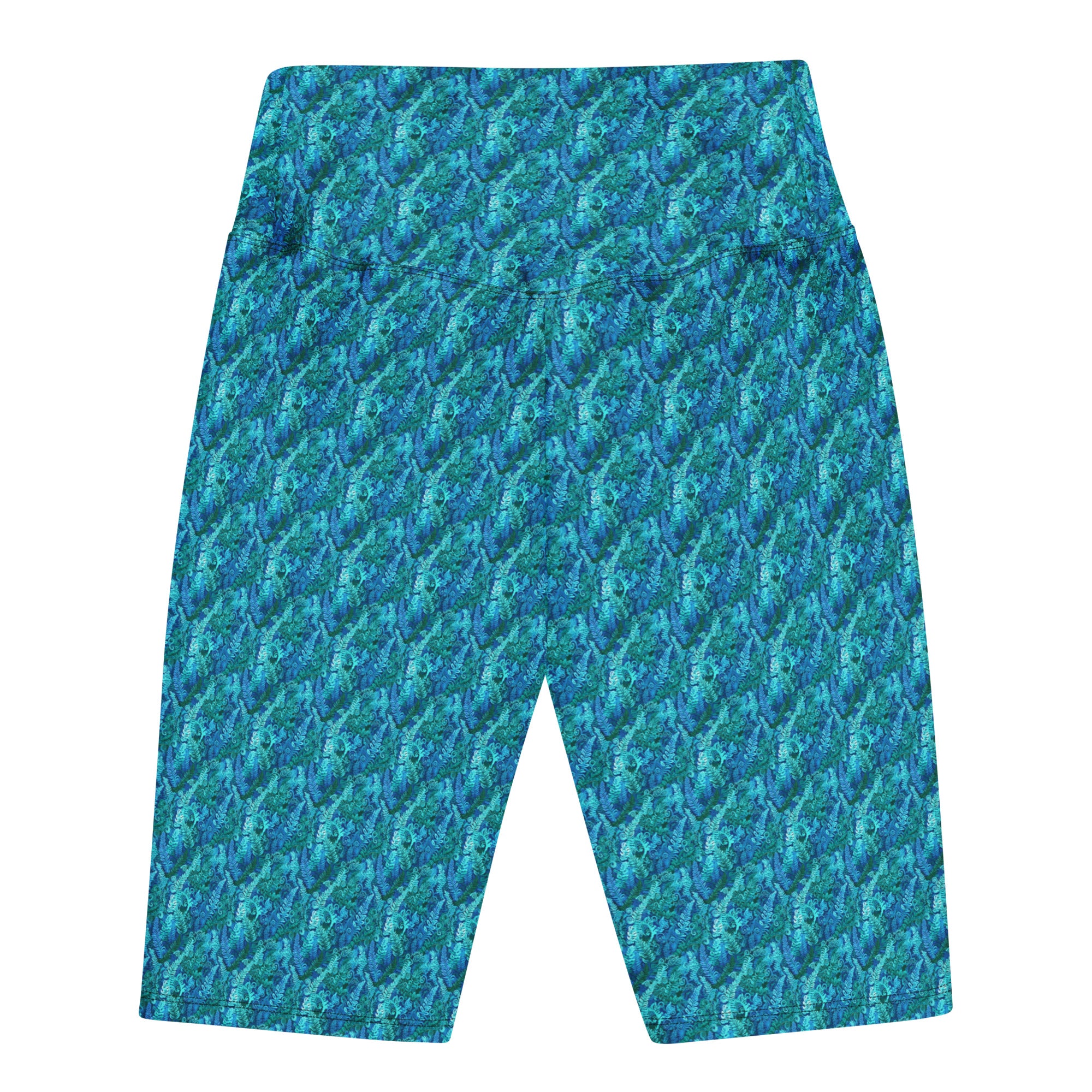 Electrik Blue Ferns Bike Shorts | GearBunch