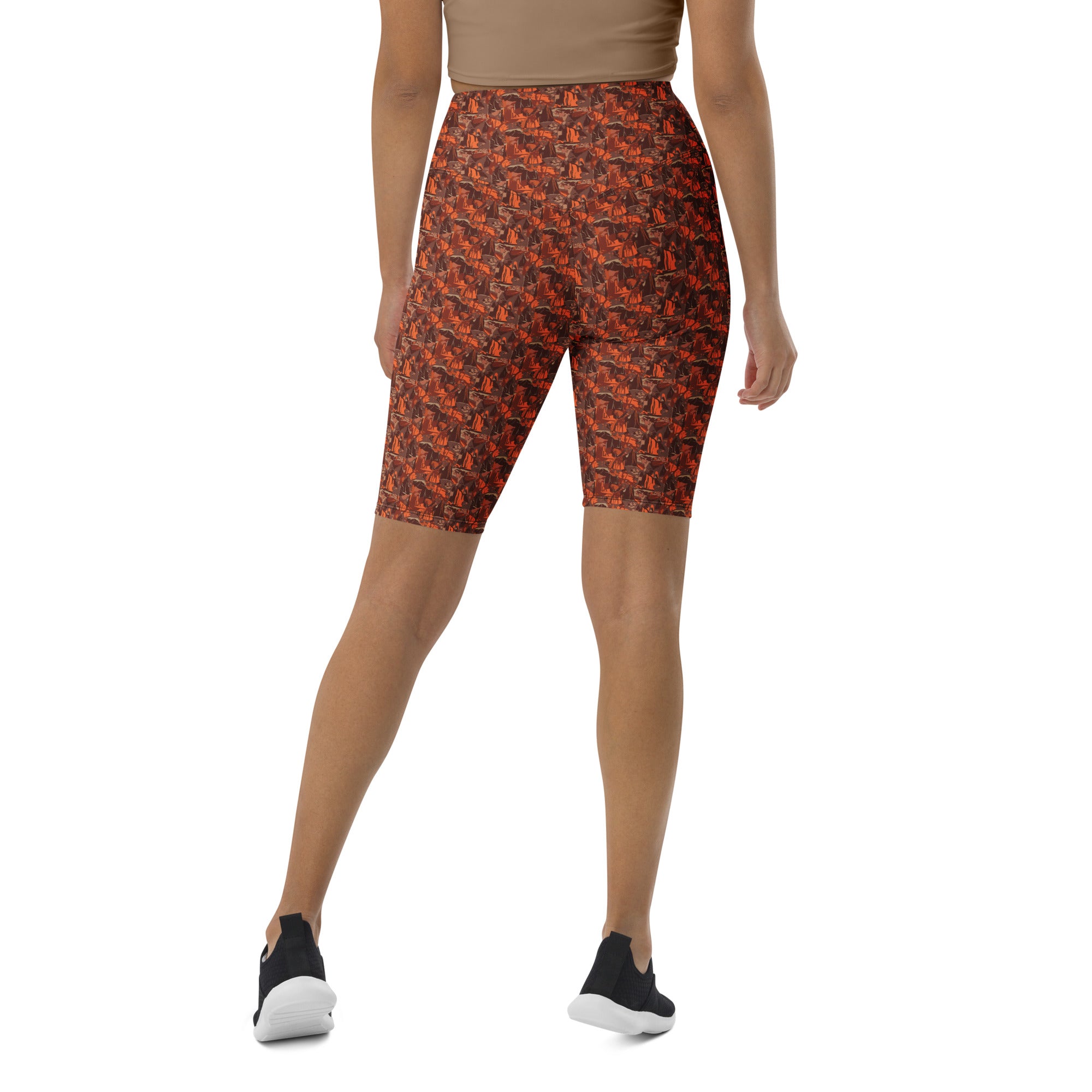 Broken Desert Landscape Bike Shorts | GearBunch