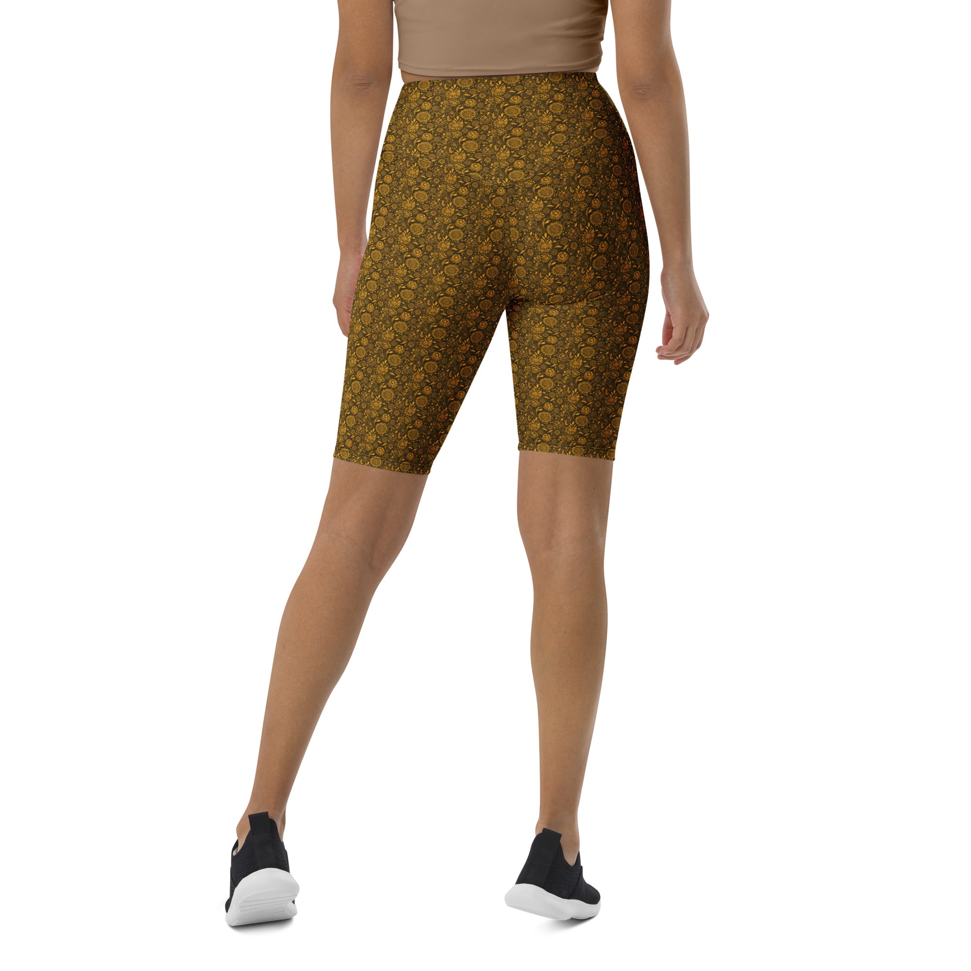 Gustav Klimt Floral Bike Shorts | GearBunch