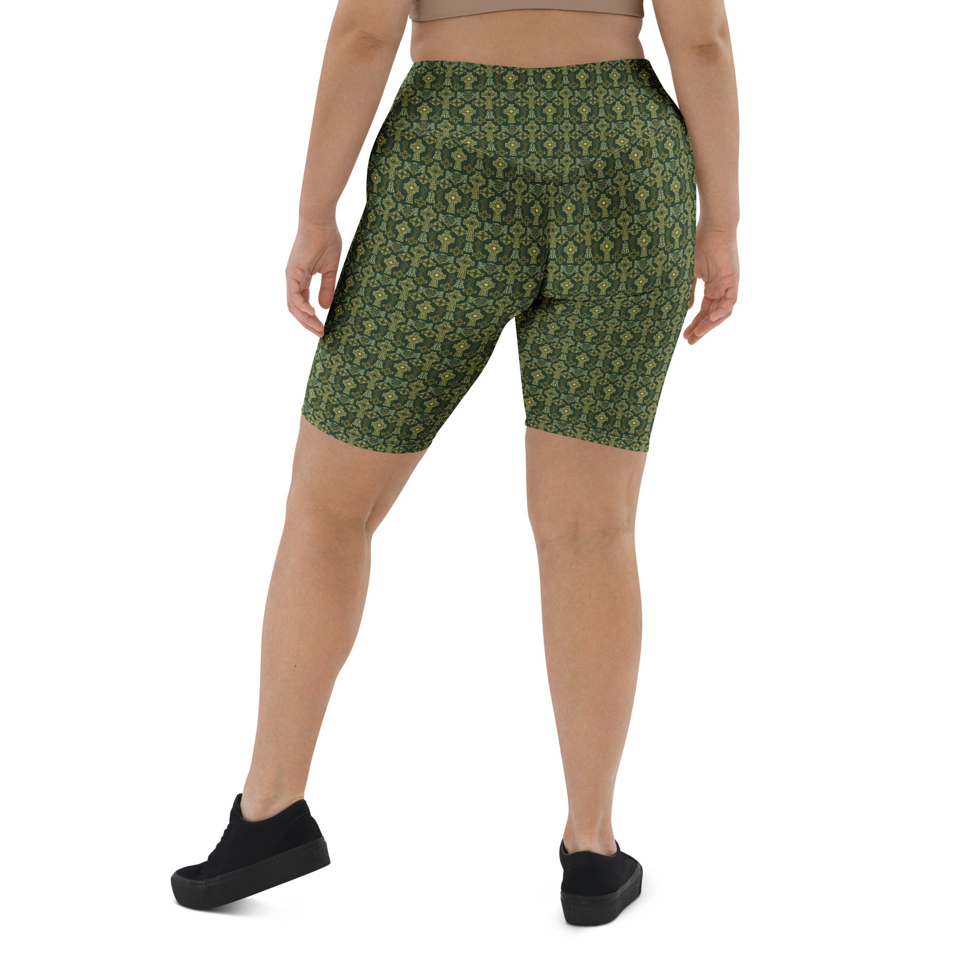 Celtic Cross Knotwork Bike Shorts | GearBunch