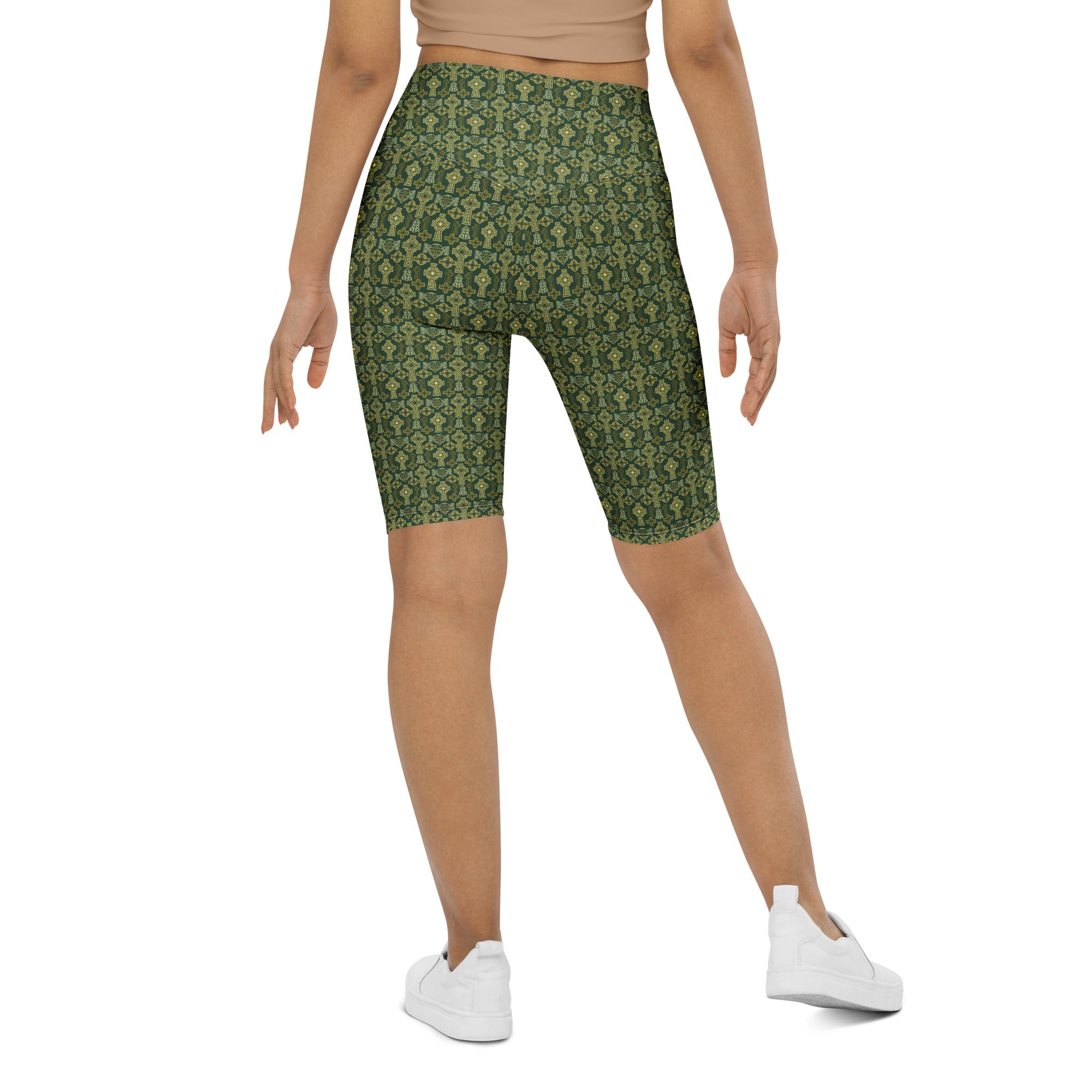 Celtic Cross Knotwork Bike Shorts | GearBunch