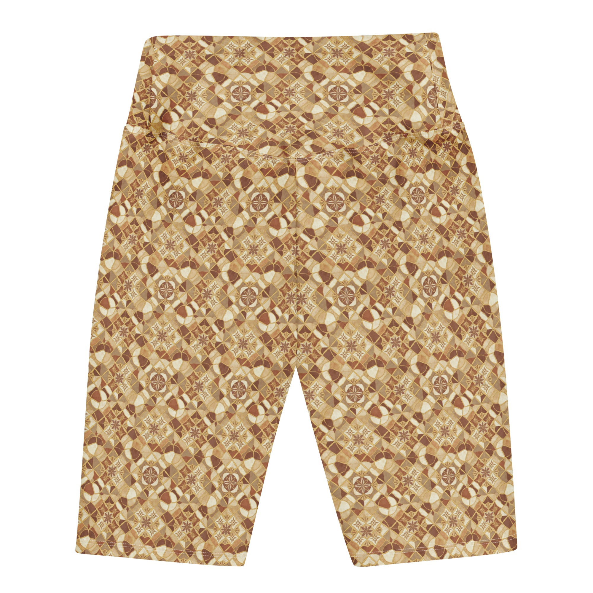 Jerusalem Stone Mosaic Bike Shorts | GearBunch