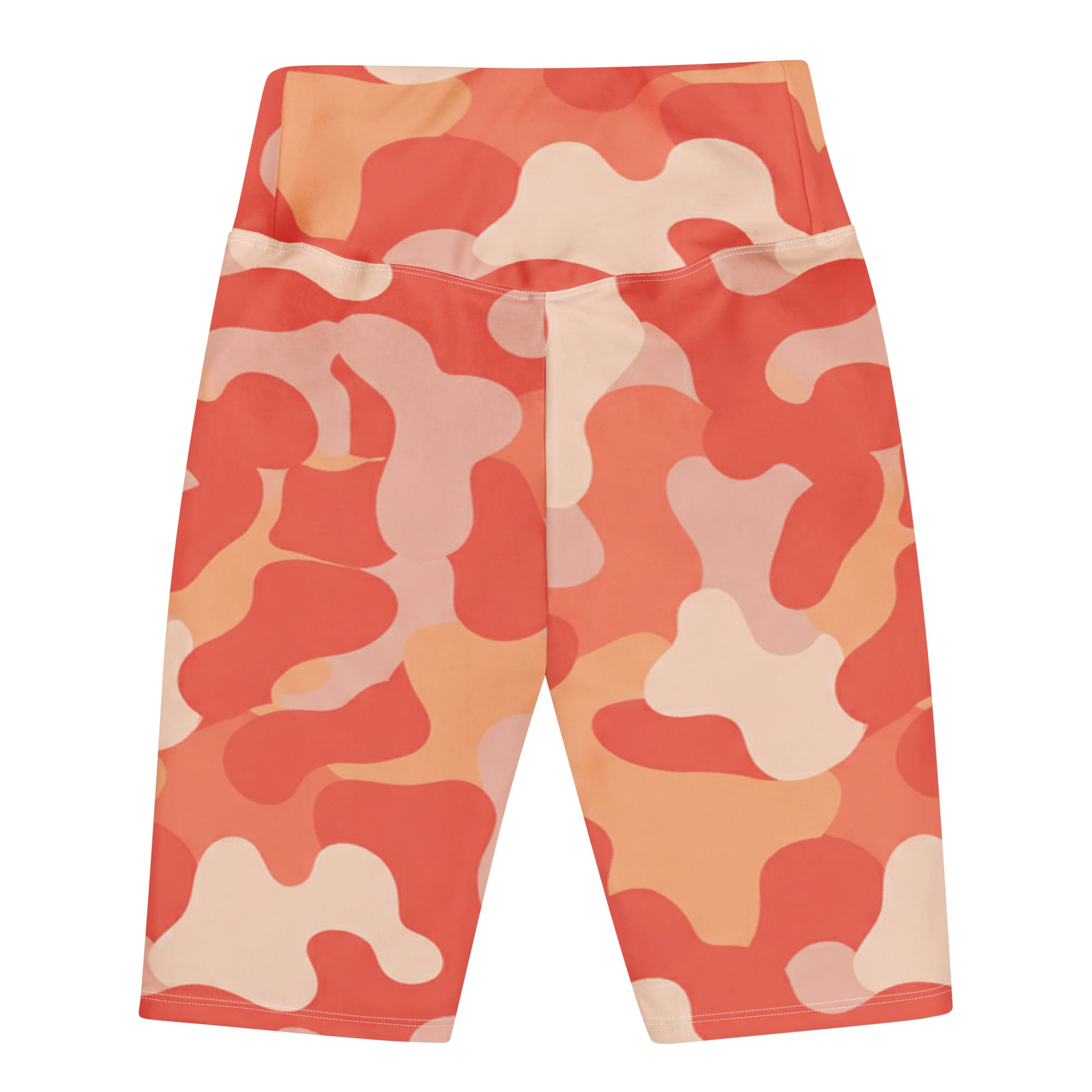 Coral Sunset Camo Bike Shorts | GearBunch