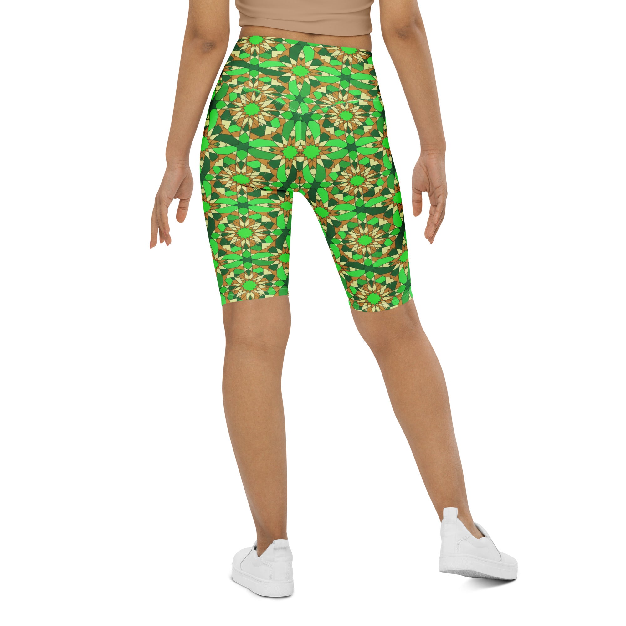 Zellige Jade Copper Bike Shorts | GearBunch