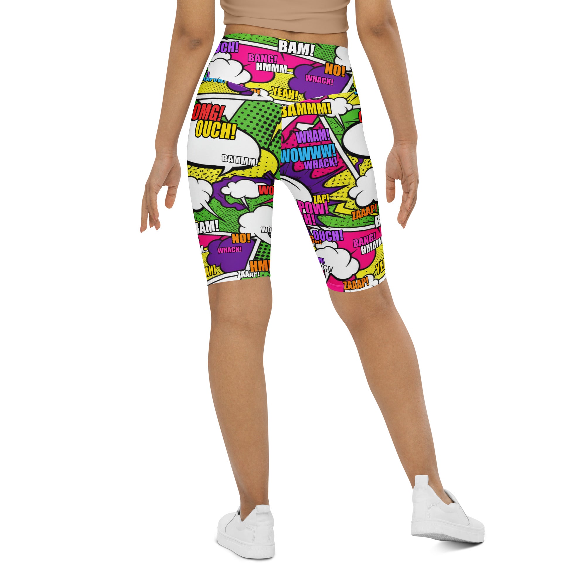 Comic Villain Neon Bike Shorts | GearBunch