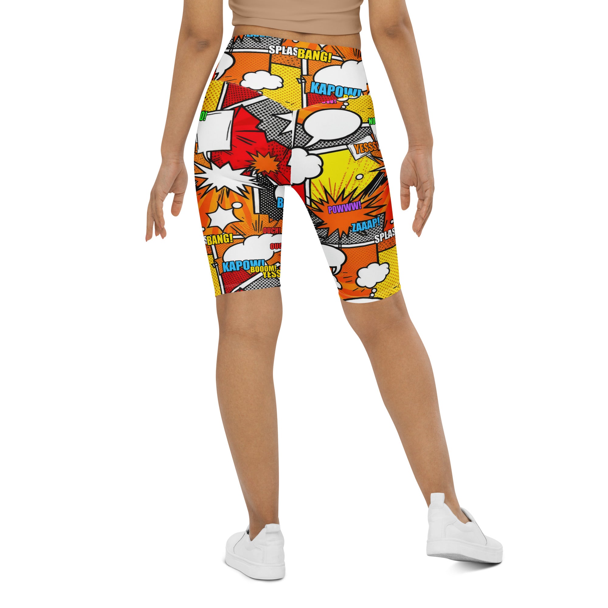Comic Strip Boom Town Bike Shorts | GearBunch