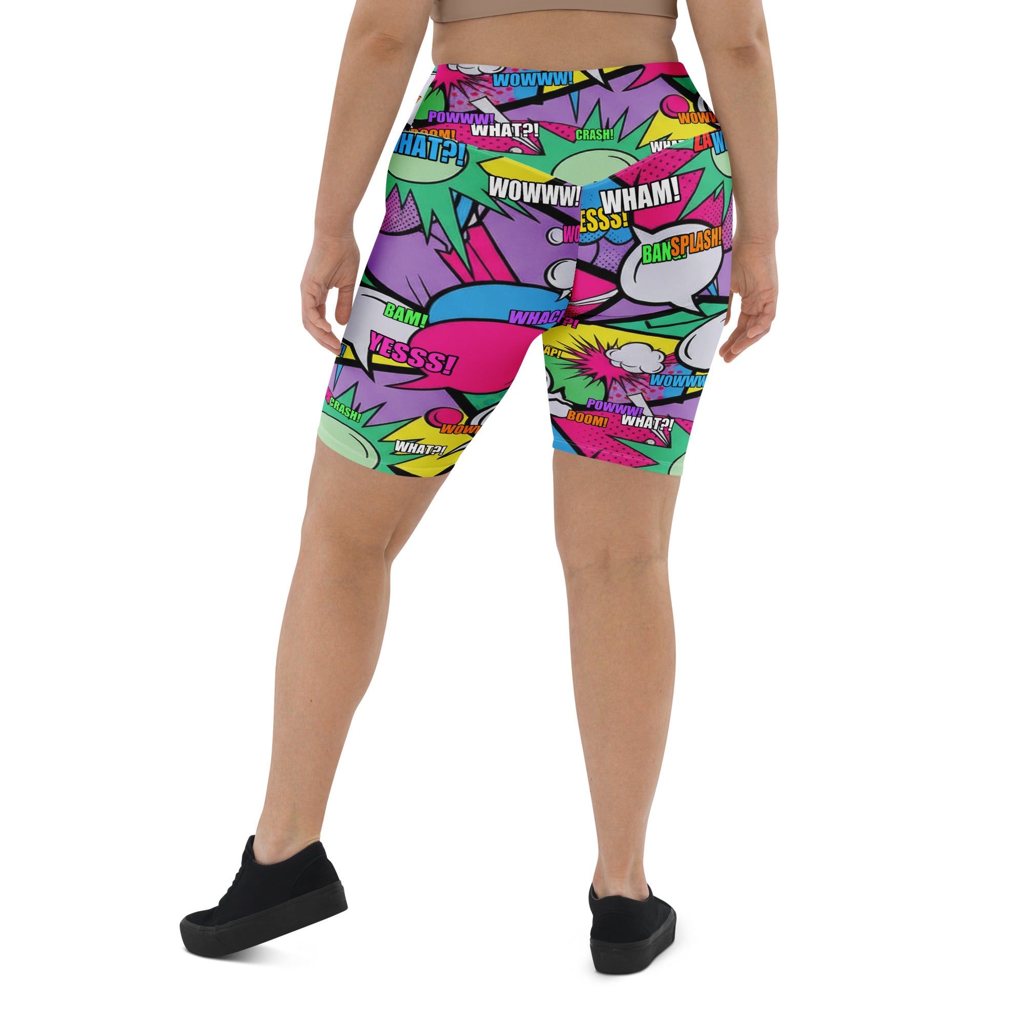 Comic Strip Pop Candy Bike Shorts | GearBunch