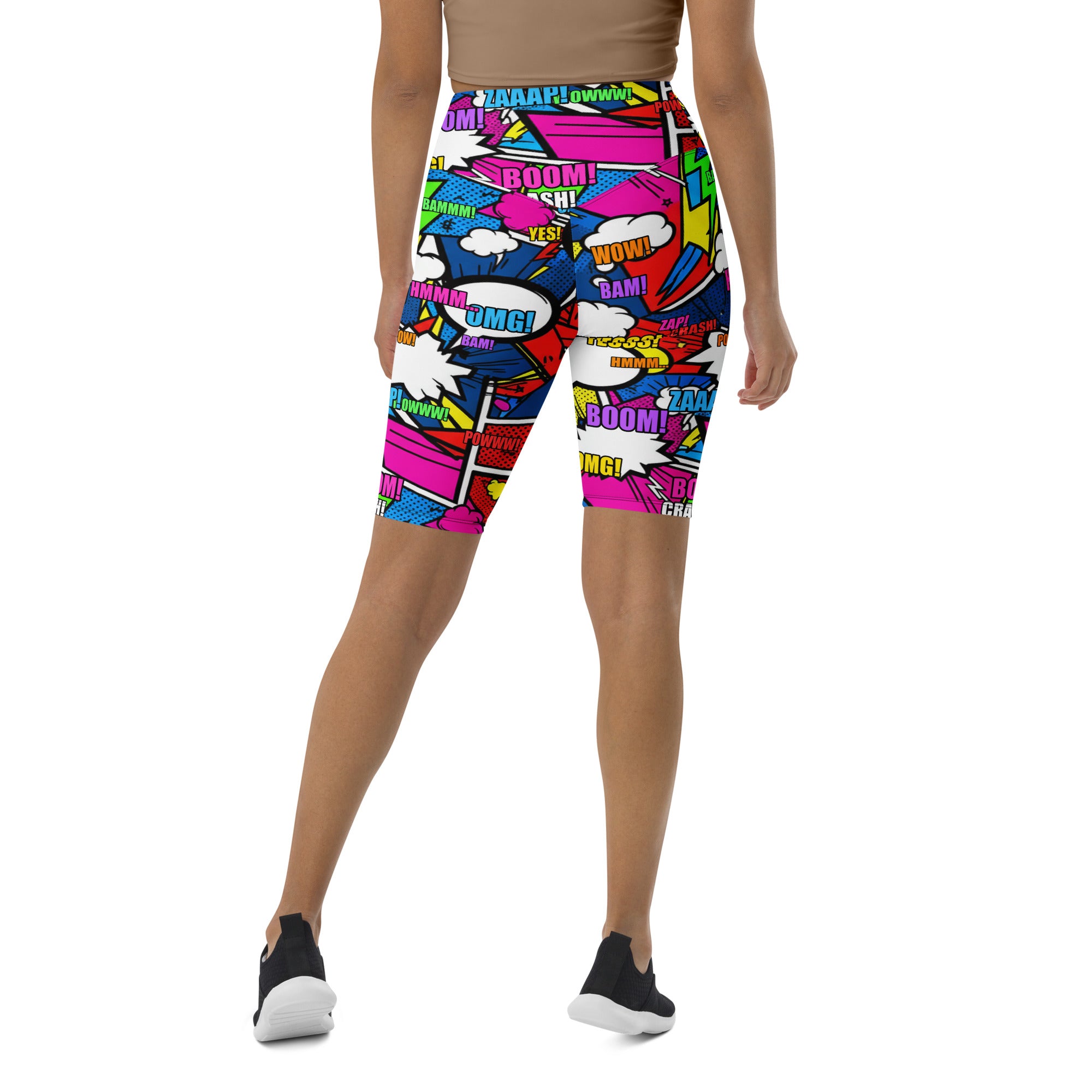Comic Strip Ninja Night Bike Shorts | GearBunch