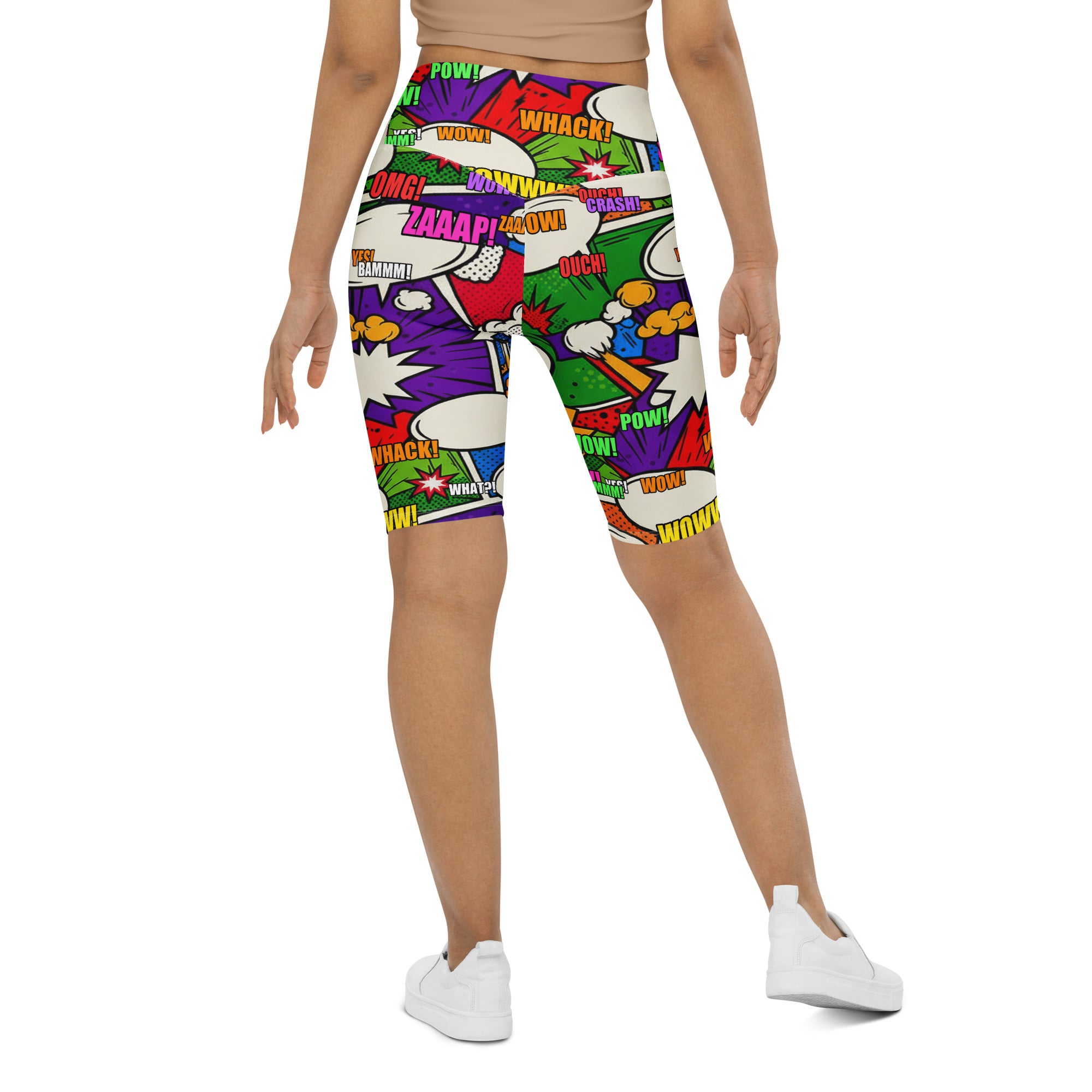 Comic Strip Monster Mash Bike Shorts | GearBunch