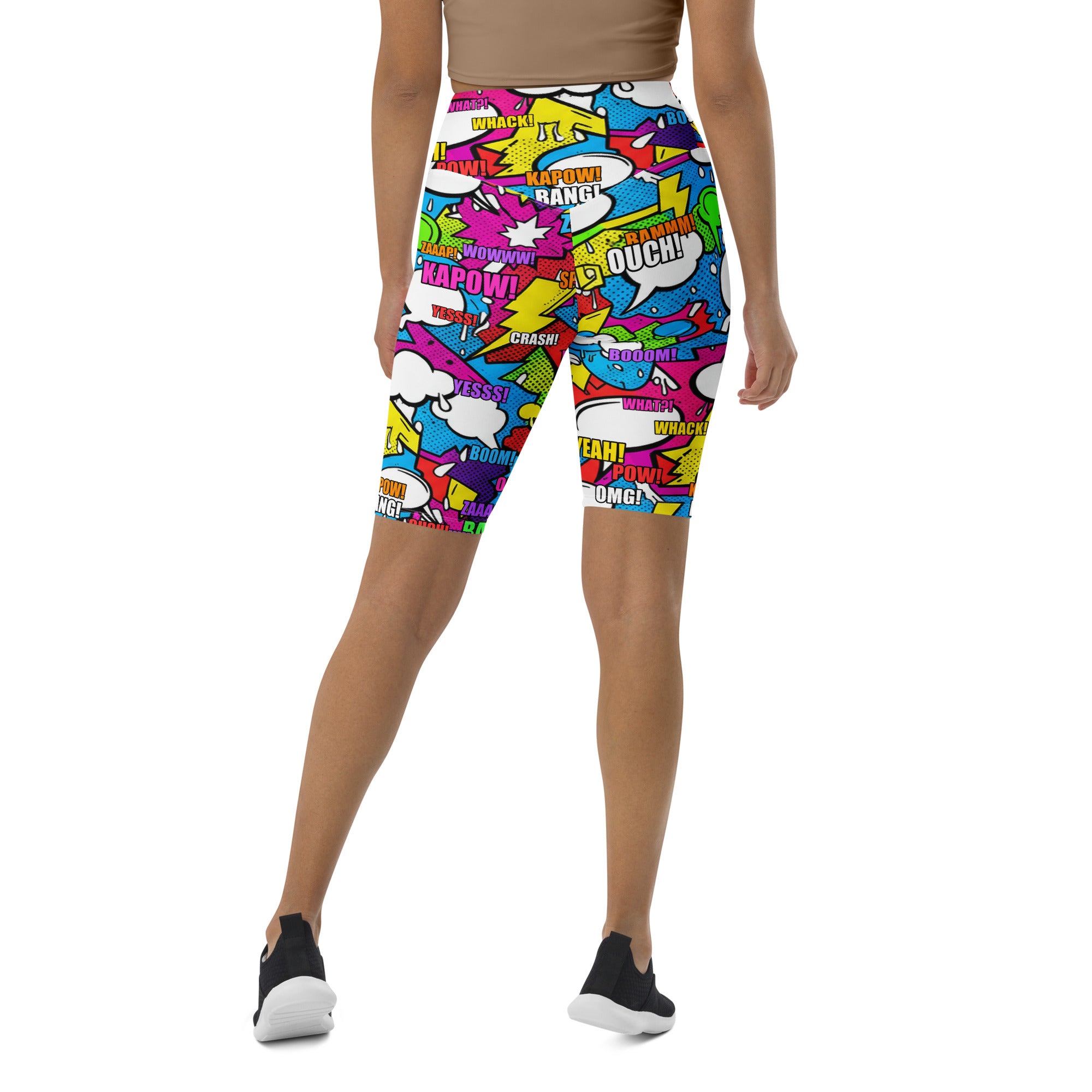 Comic Strip Graffiti Street Bike Shorts | GearBunch