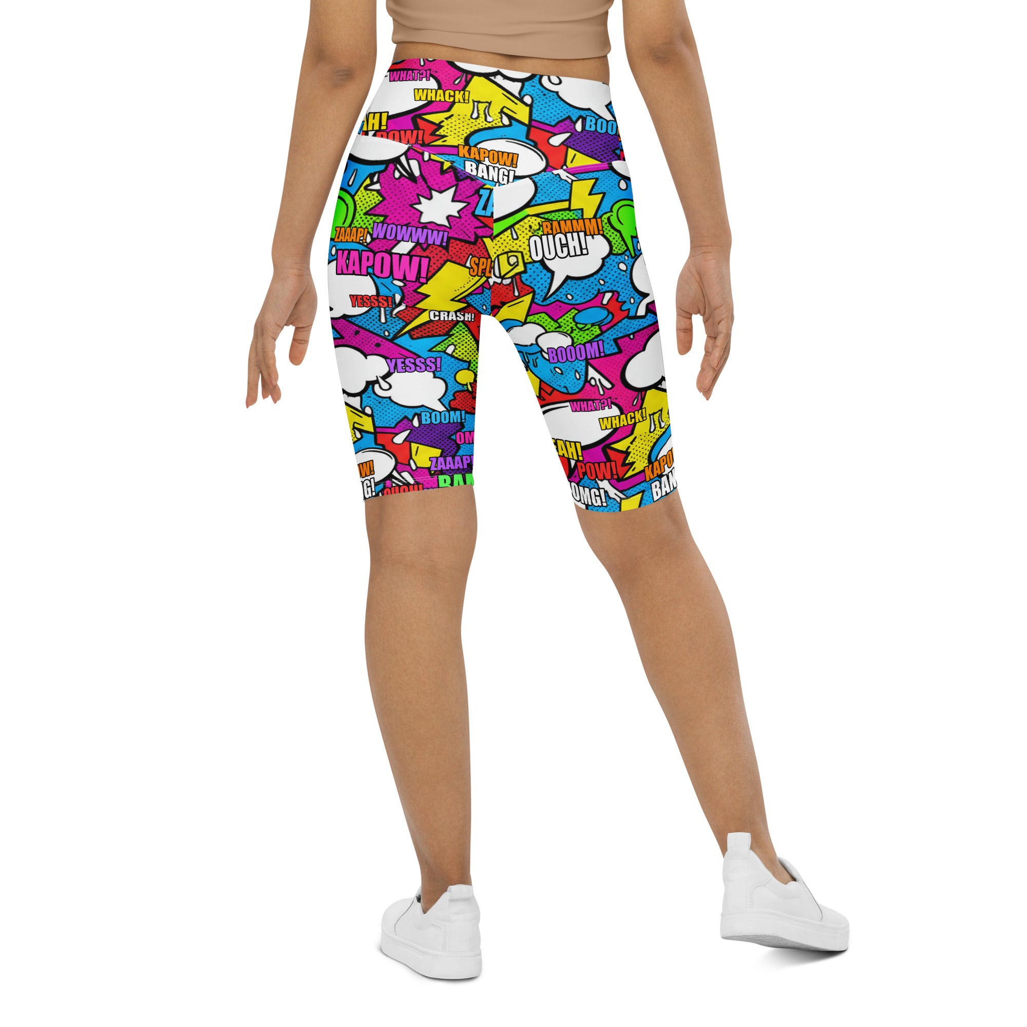 Comic Strip Graffiti Street Bike Shorts | GearBunch
