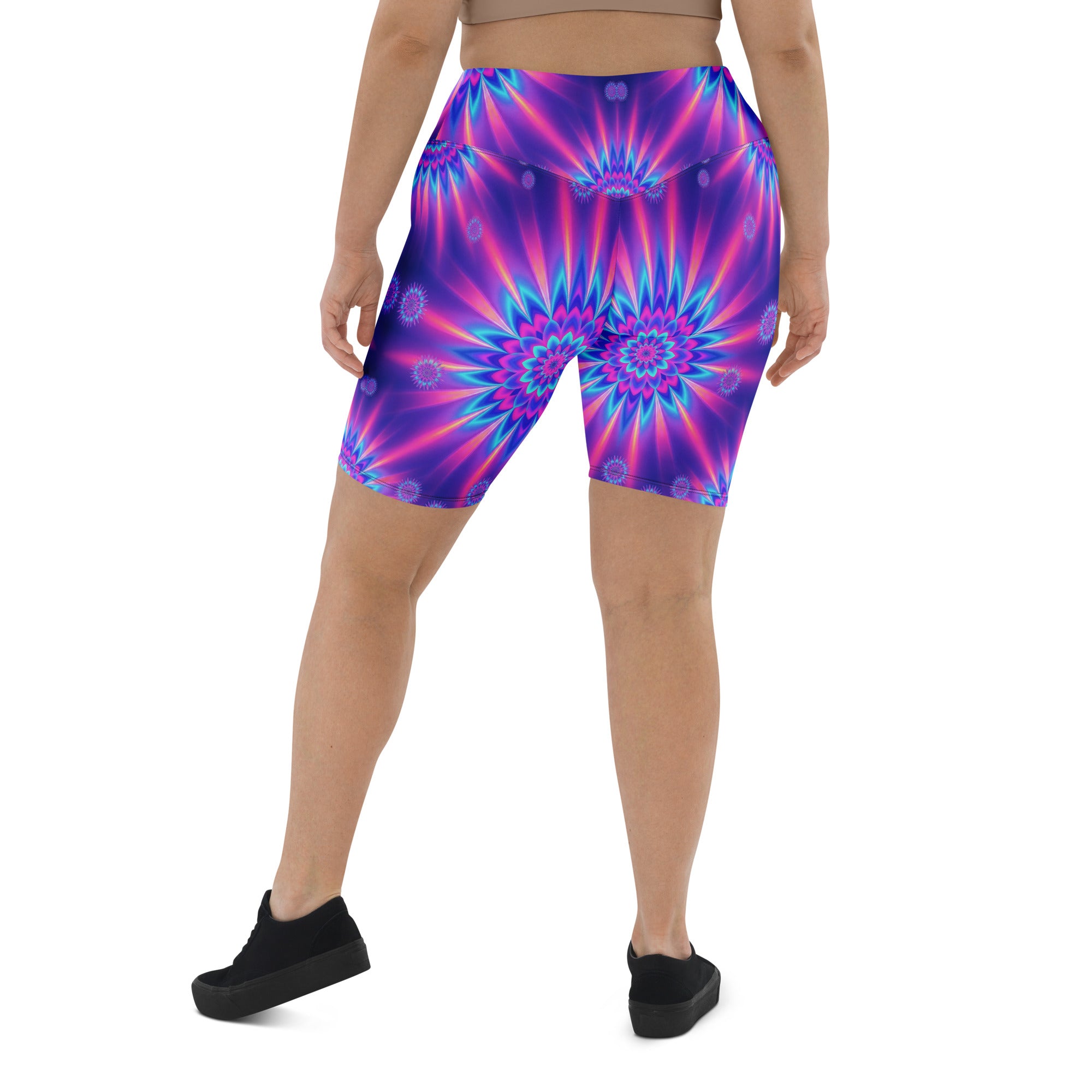Psychedelic Vaporwave Dream Bike Shorts | GearBunch