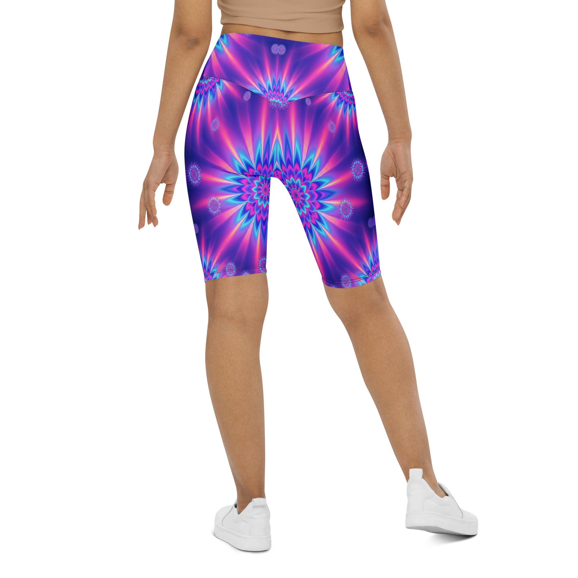 Psychedelic Vaporwave Dream Bike Shorts | GearBunch
