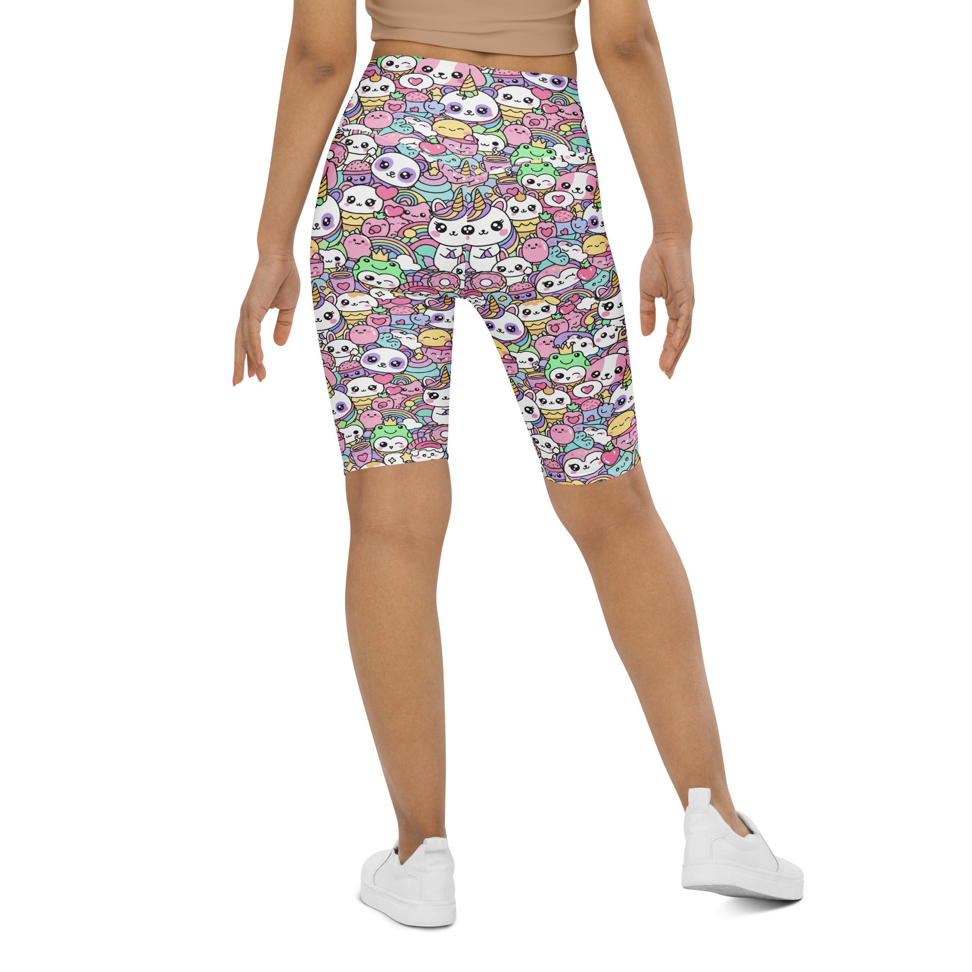 Kawaii Rainbow Unicorn Bike Shorts | GearBunch