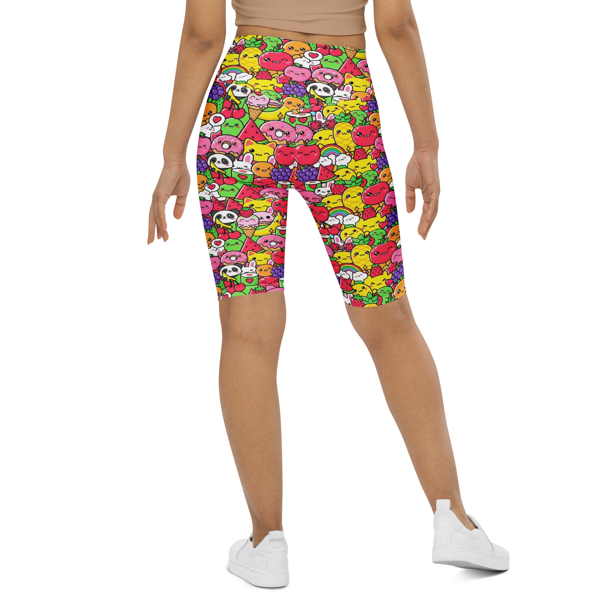 Kawaii Fruit Salad Bike Shorts | GearBunch