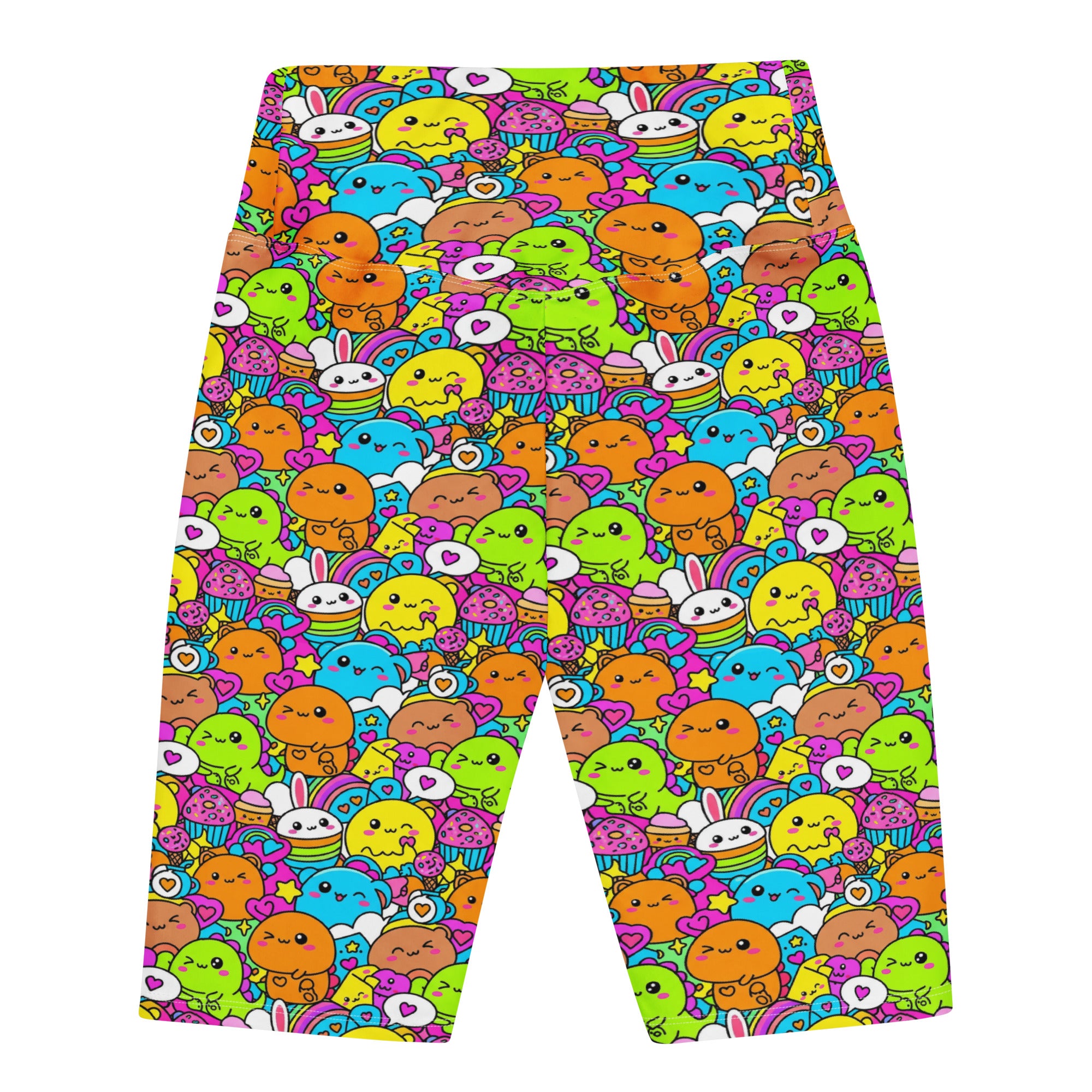 Kawaii Dinosaur Stomp Bike Shorts | GearBunch