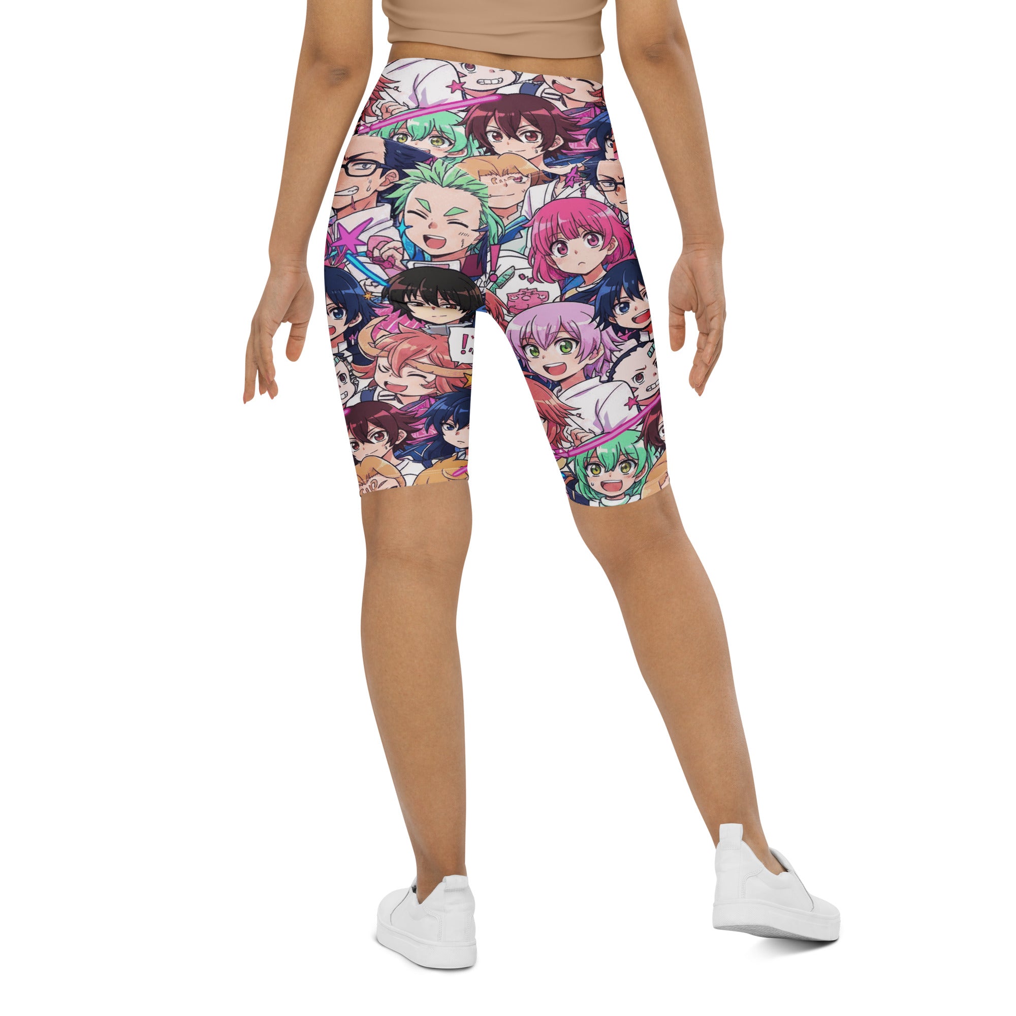 Anime Collage Sakura School Bike Shorts | GearBunch