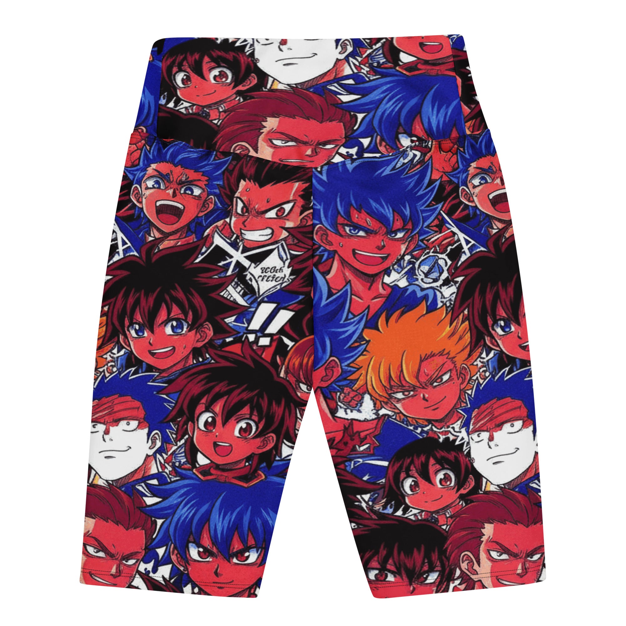 Anime Collage Dark Shonen Bike Shorts | GearBunch