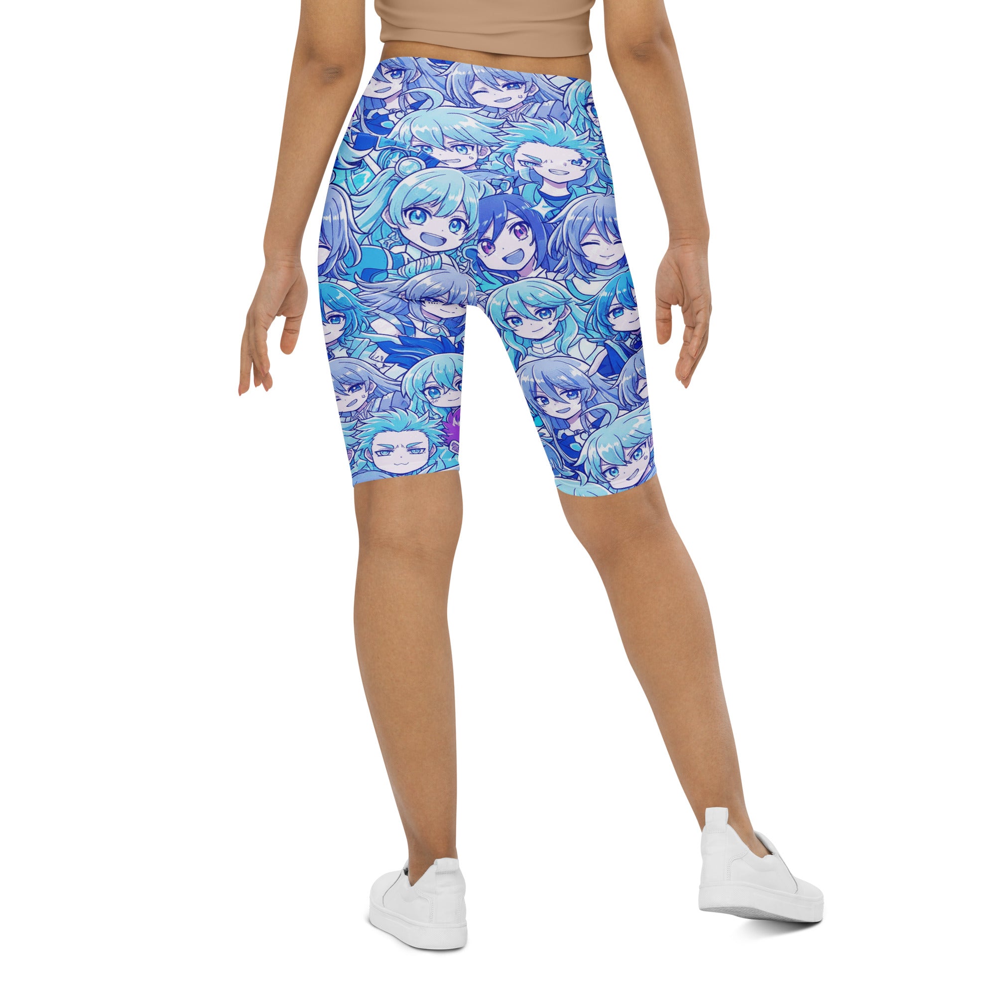 Anime Collage Ice Kingdom Bike Shorts | GearBunch