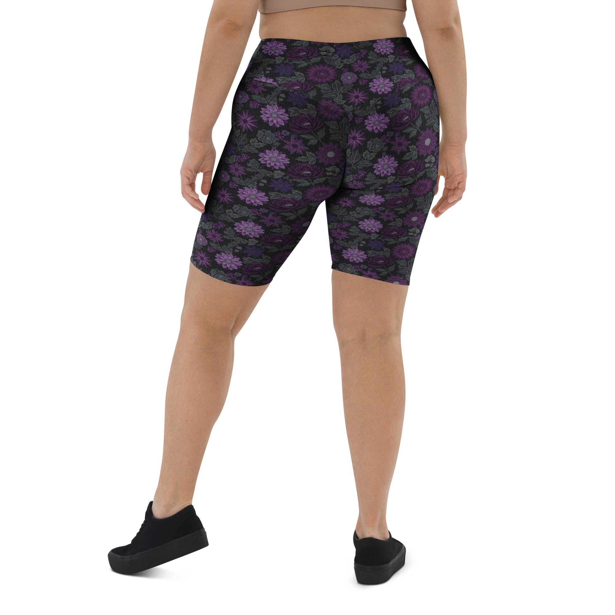Jewel Paillette Orchid Bike Shorts | GearBunch