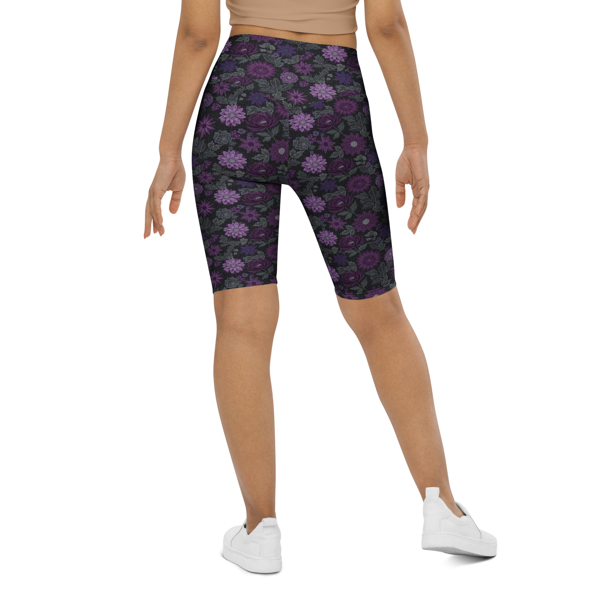 Jewel Paillette Orchid Bike Shorts | GearBunch