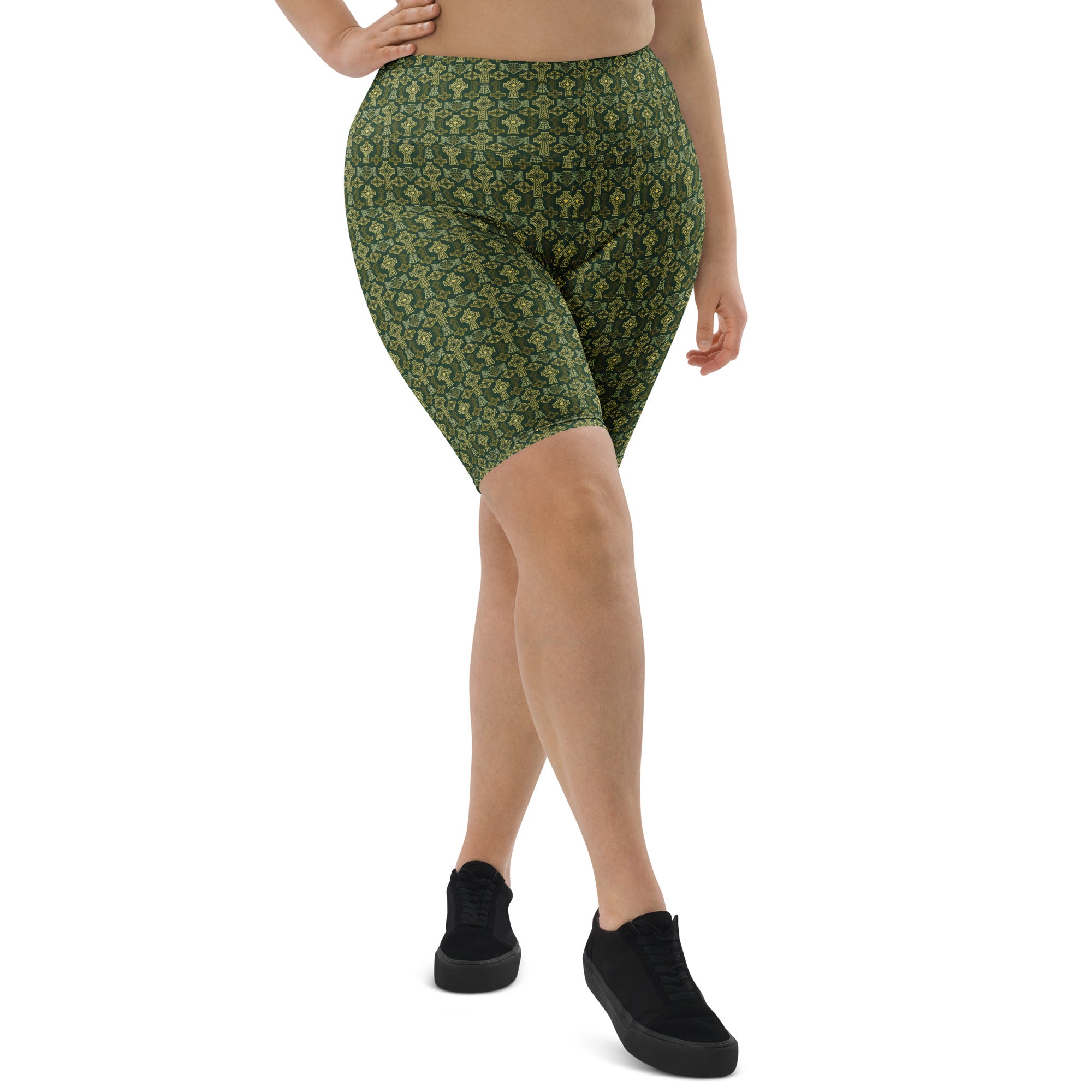Celtic Cross Knotwork Bike Shorts | GearBunch