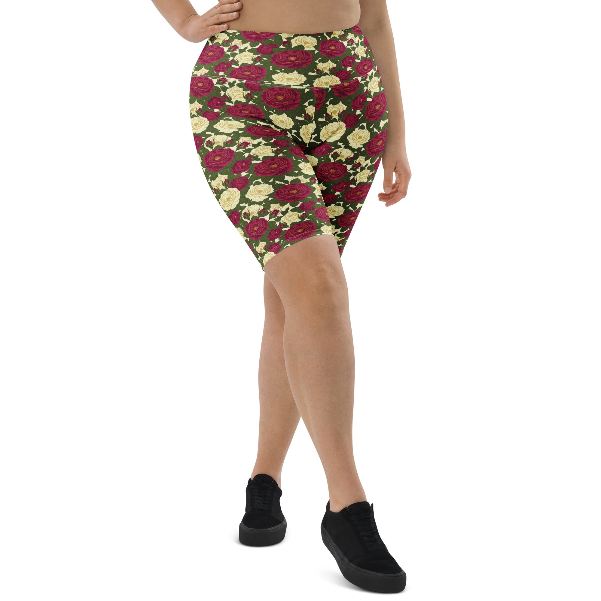 Taurus Rose Botanical Bike Shorts | GearBunch