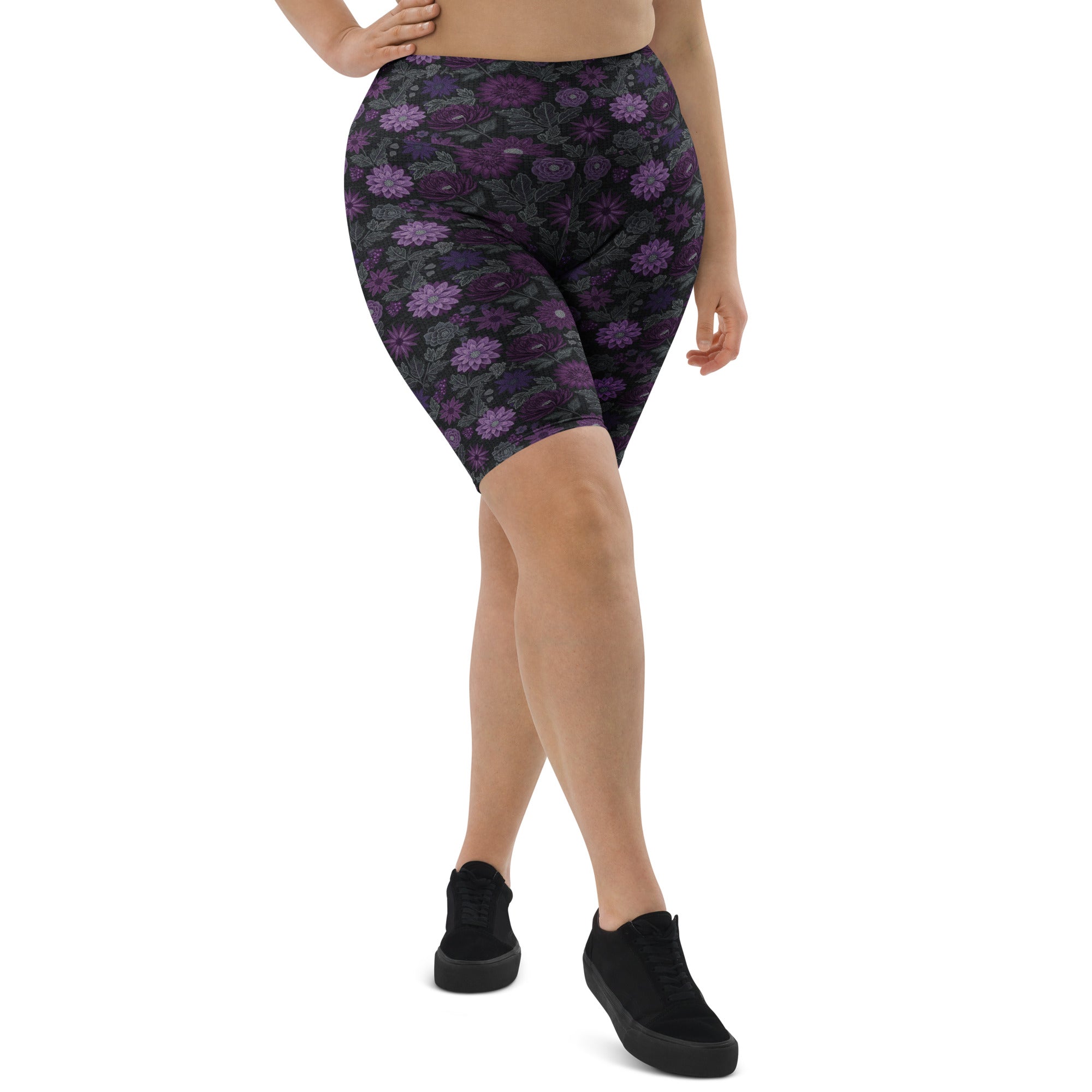 Jewel Paillette Orchid Bike Shorts | GearBunch