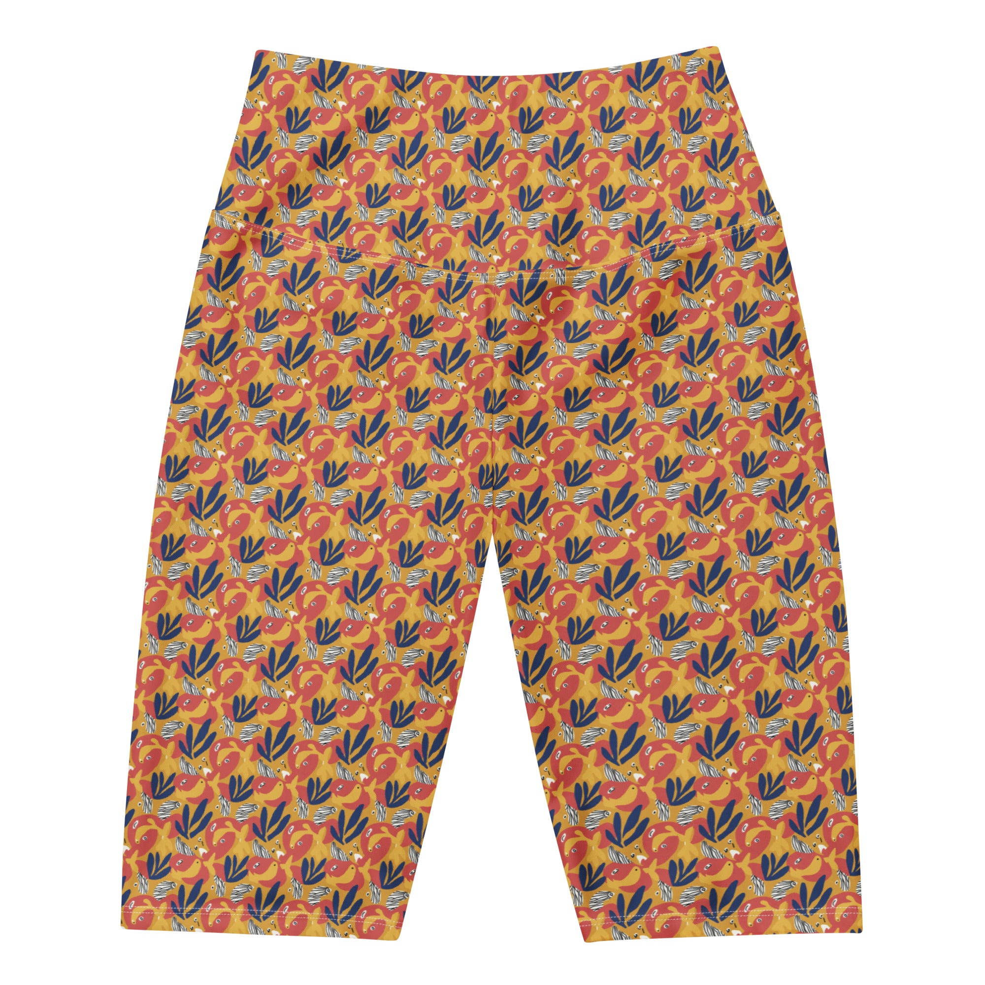 Women's Henri Matisse Goldfish bike shorts front view