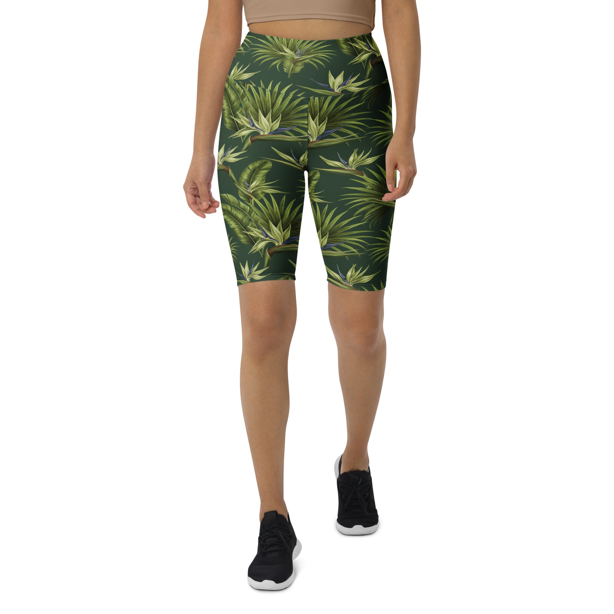 Tropical Palm Grove Bike Shorts | GearBunch