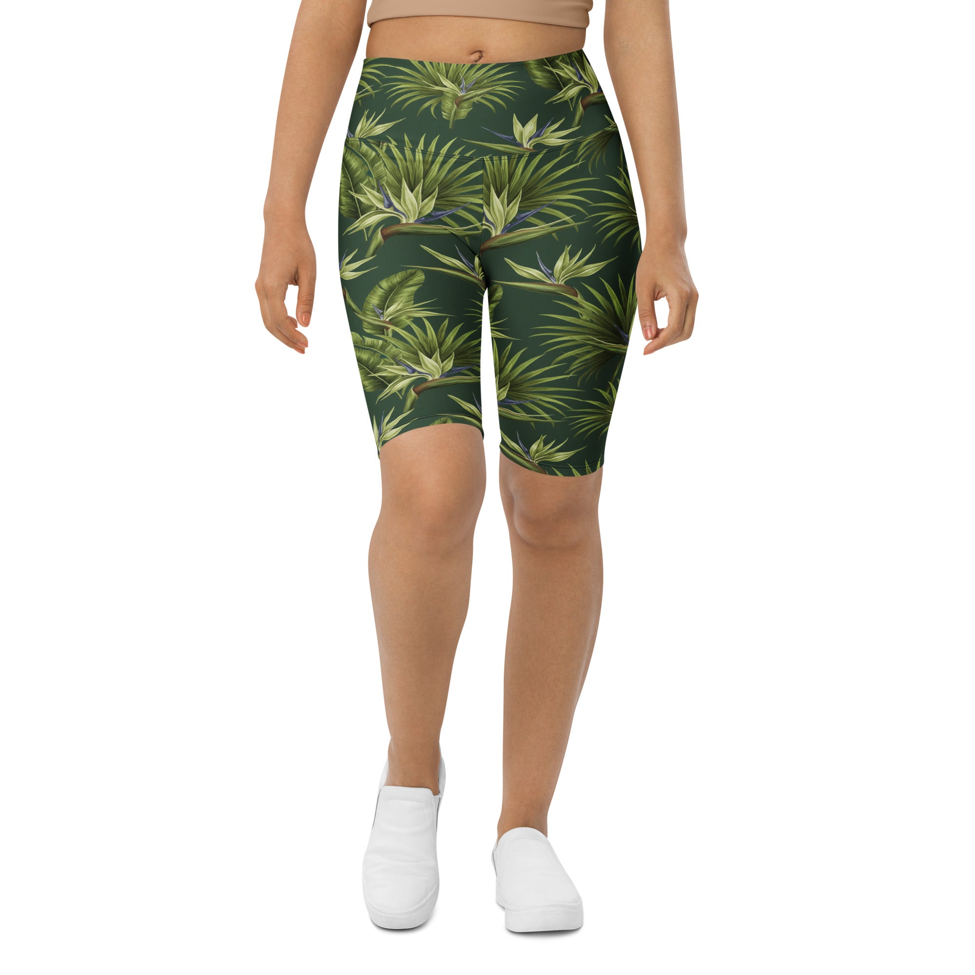 Tropical Palm Grove Bike Shorts | GearBunch