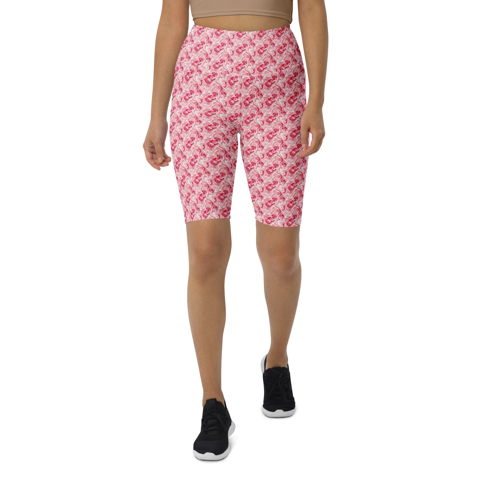 Cherry Strawberry Cream Bike Shorts | GearBunch