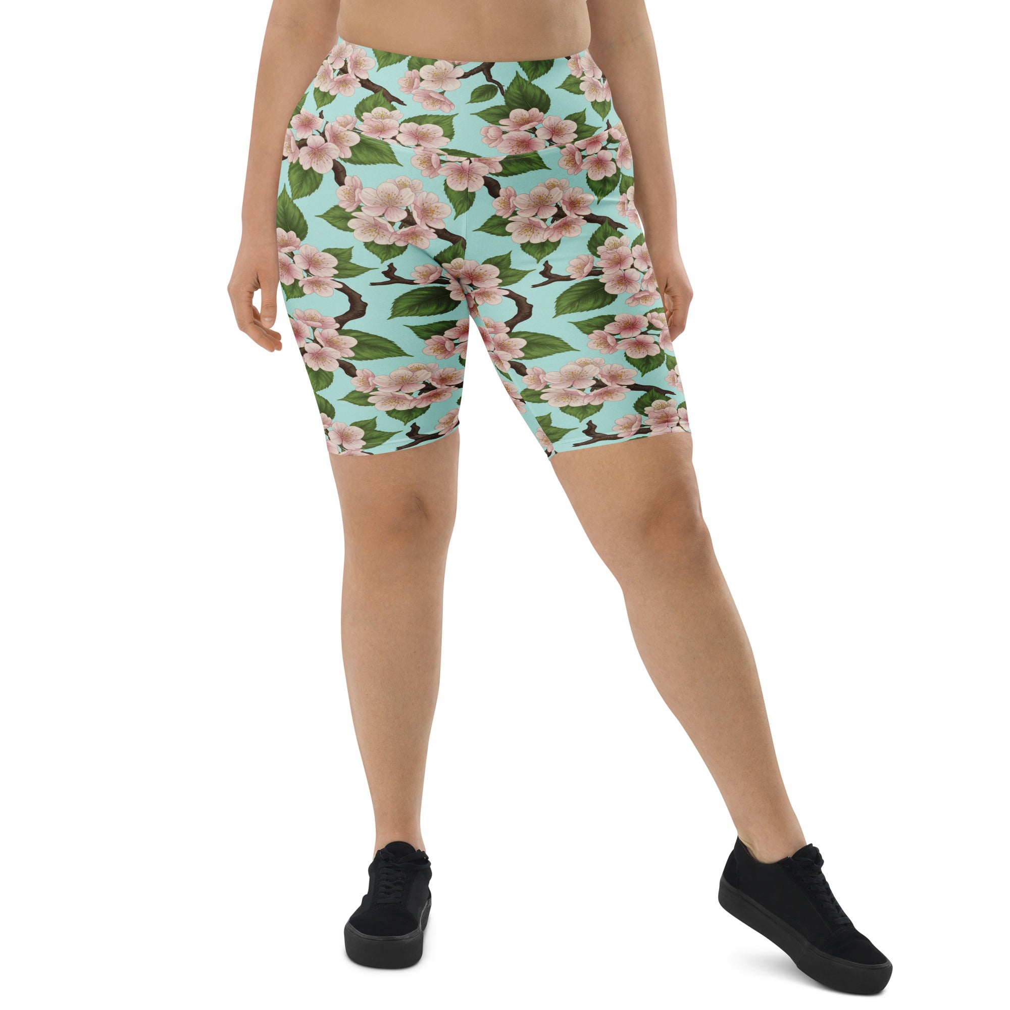 Cherry Blossom Branches Bike Shorts | GearBunch
