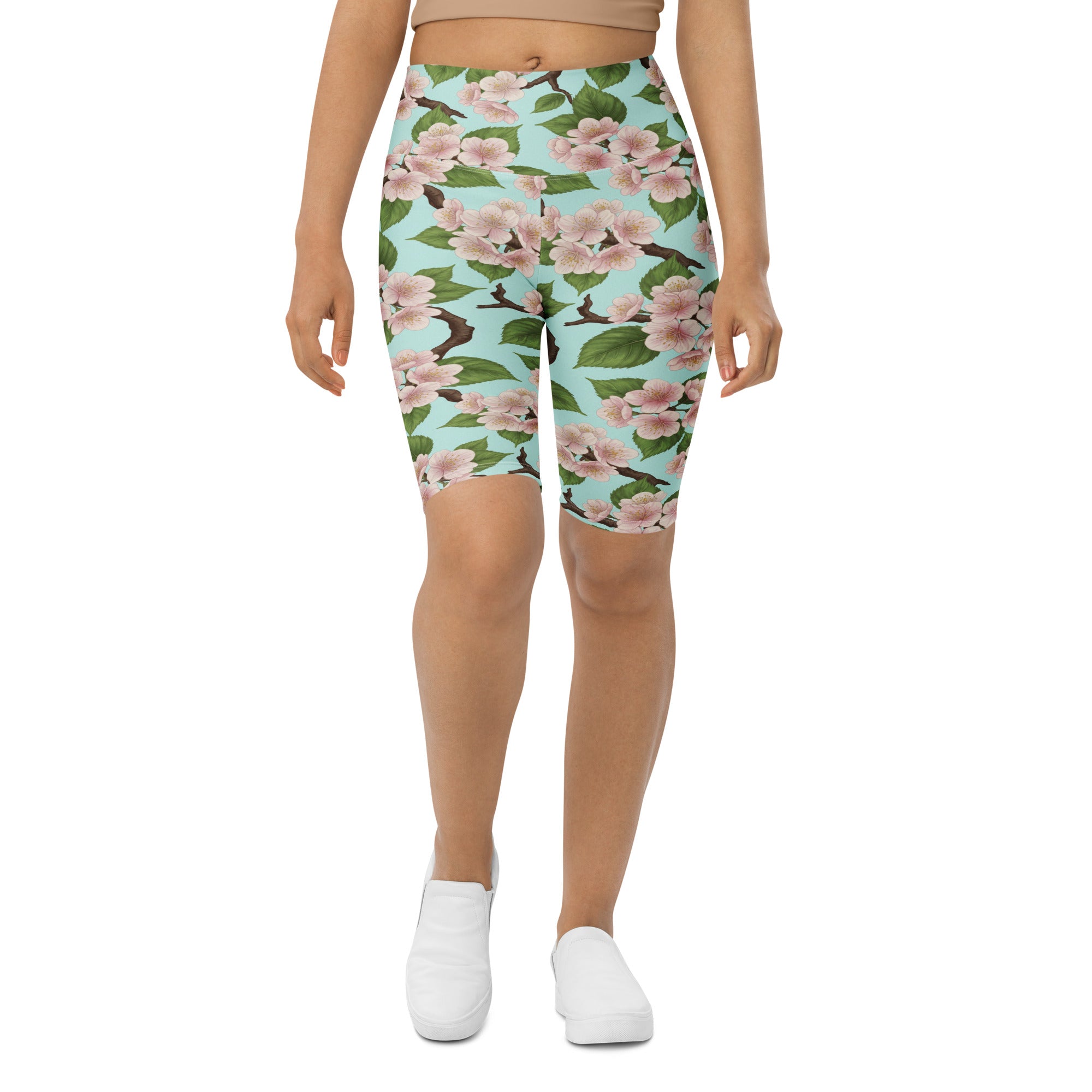 Cherry Blossom Branches Bike Shorts | GearBunch