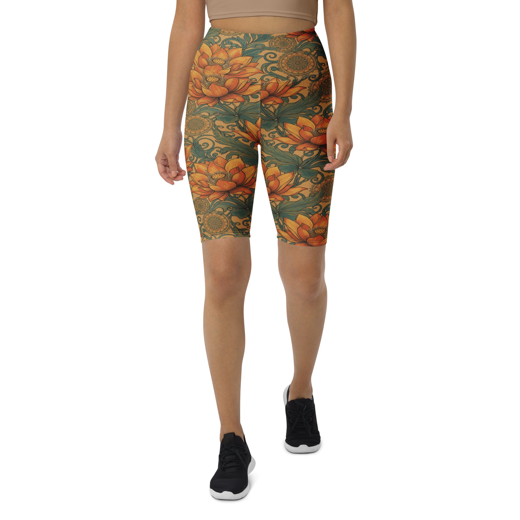 Boho Lotus and Mandalas Bike Shorts | GearBunch
