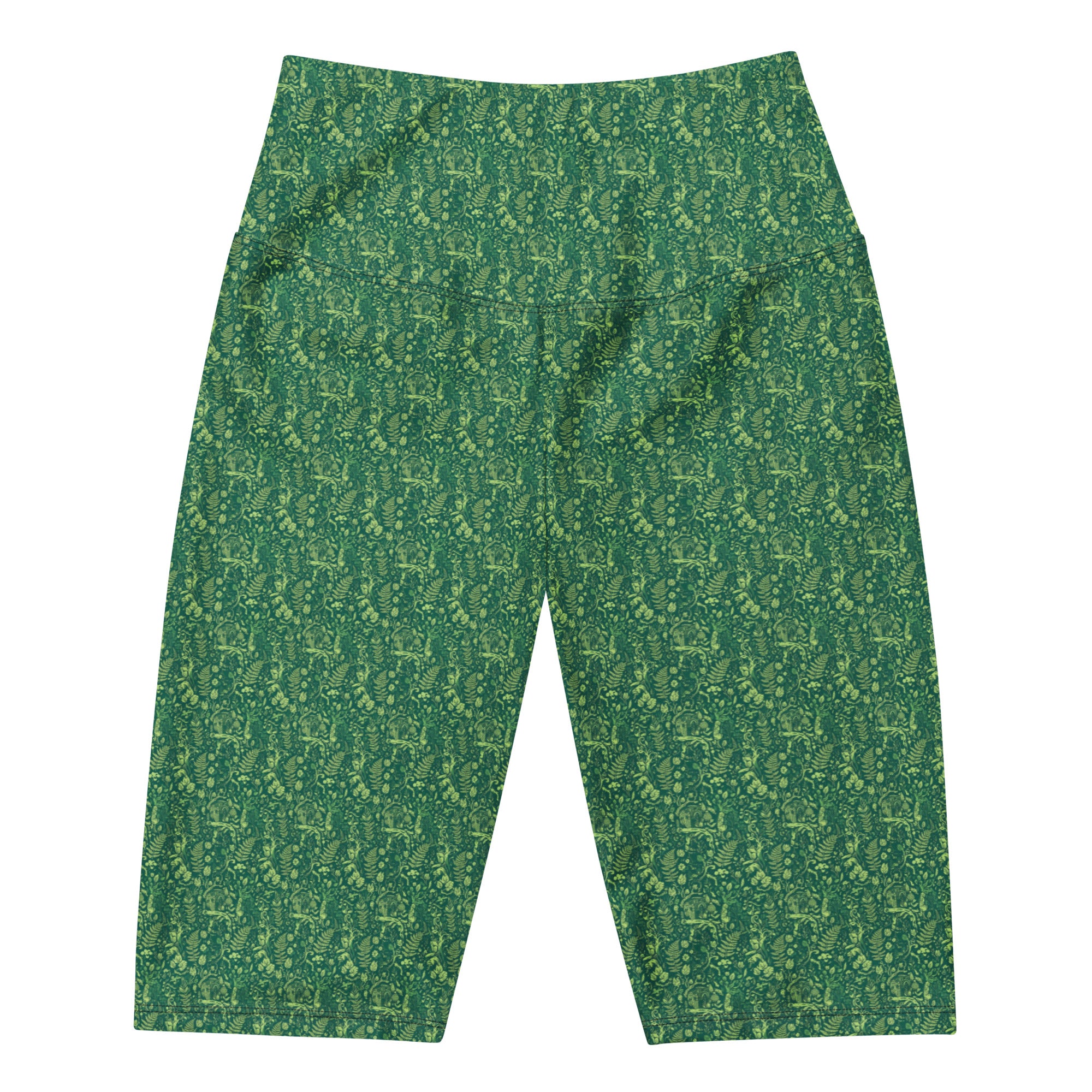 Women's floral print bike shorts front view