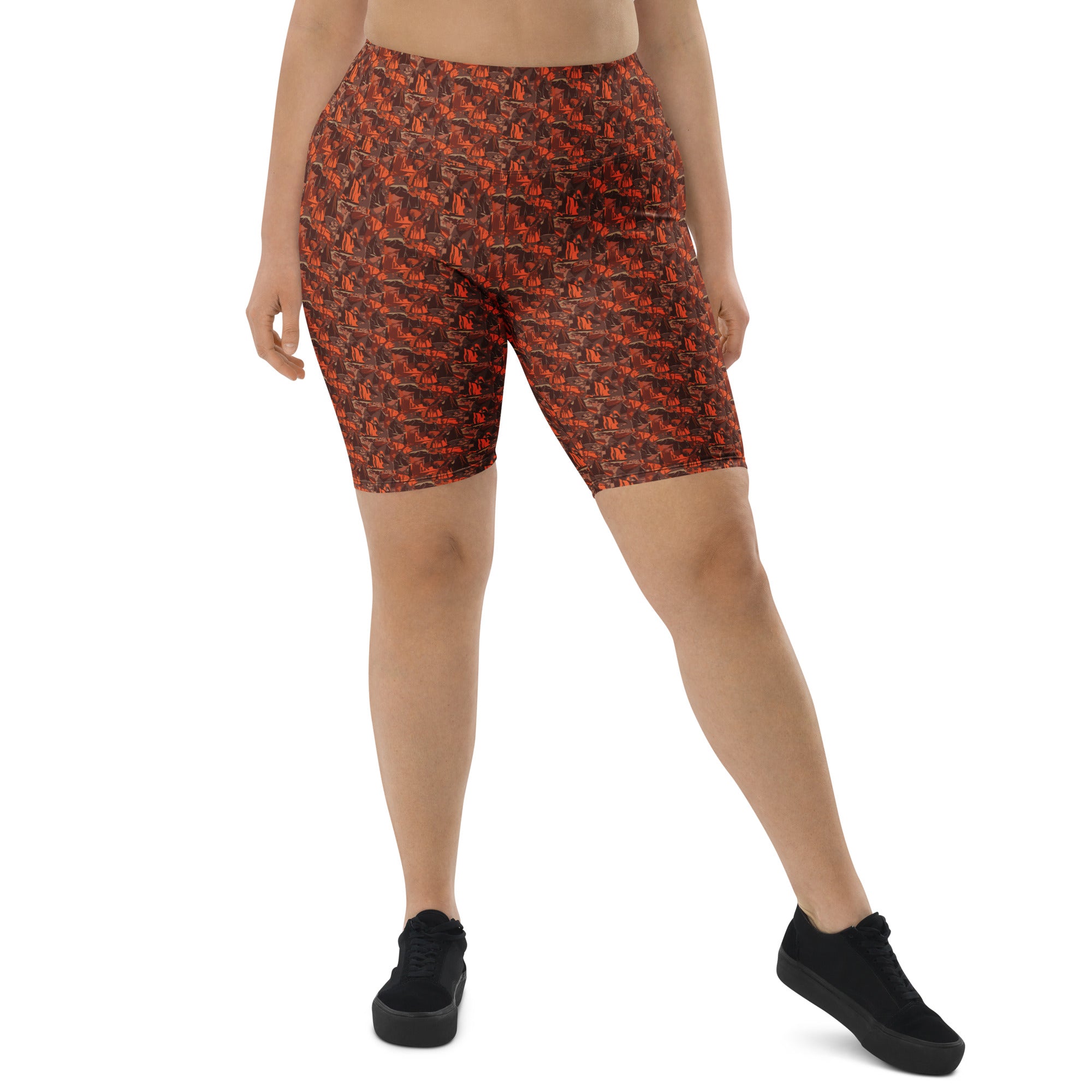 Broken Desert Landscape Bike Shorts | GearBunch