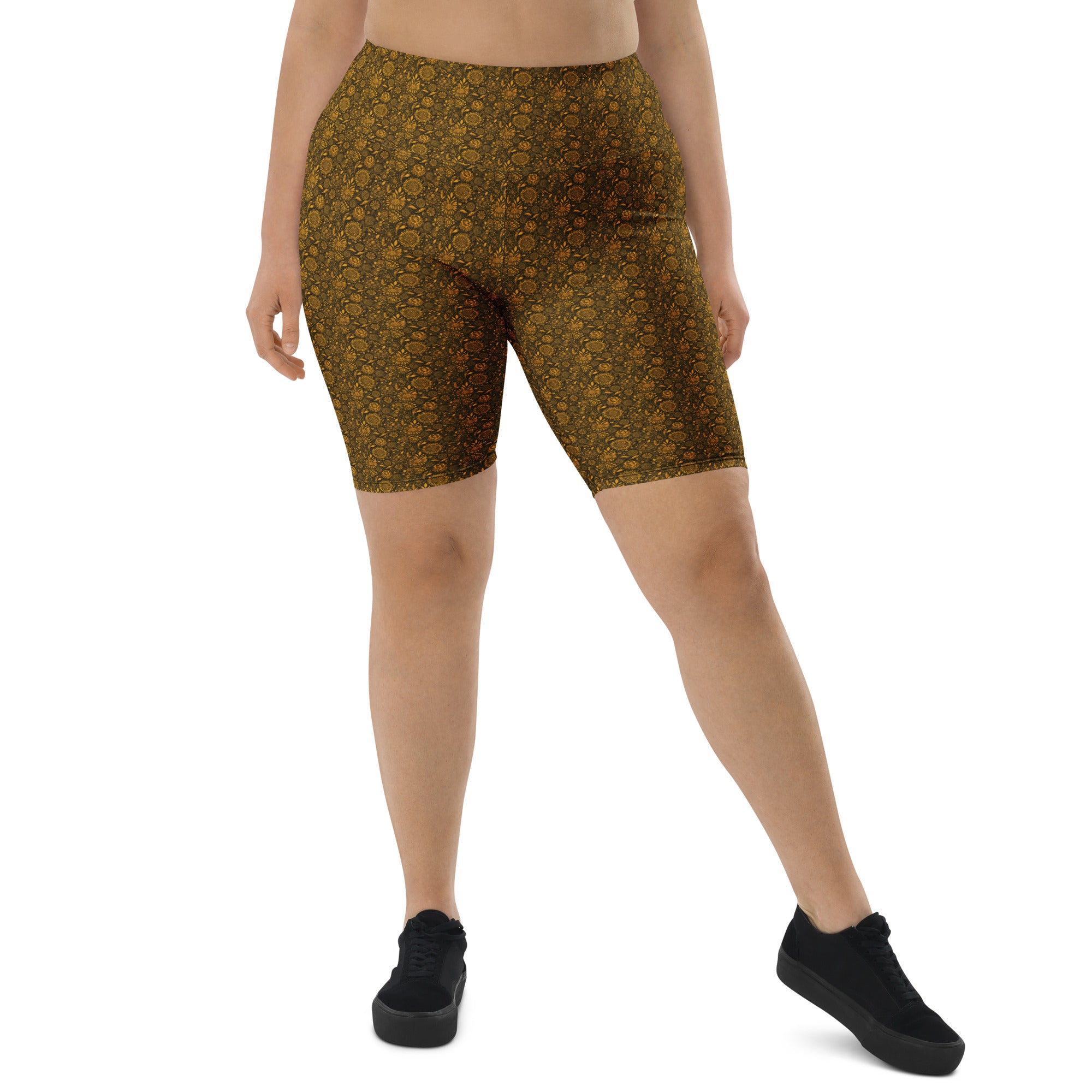 Gustav Klimt Floral Bike Shorts | GearBunch