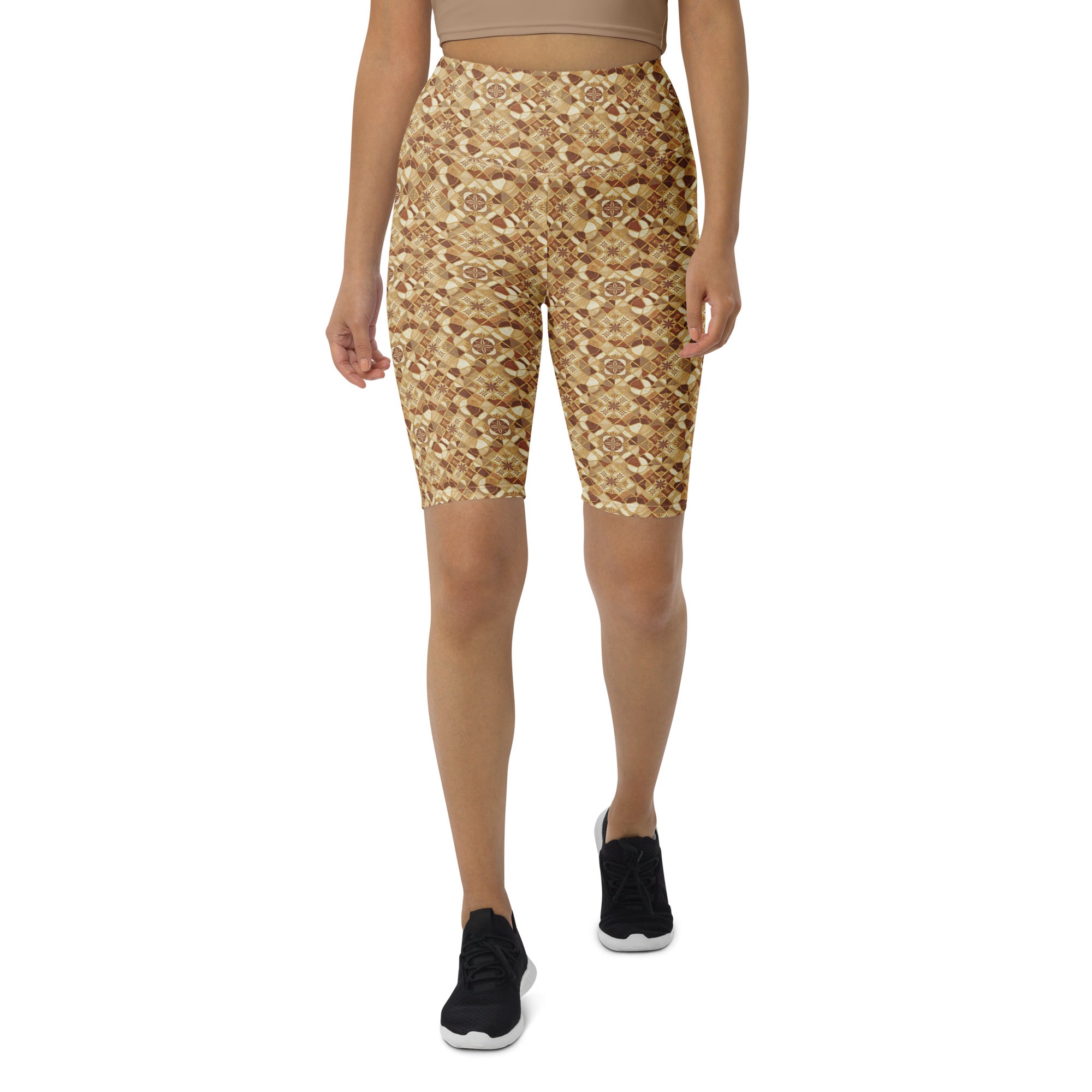 Jerusalem Stone Mosaic Bike Shorts | GearBunch