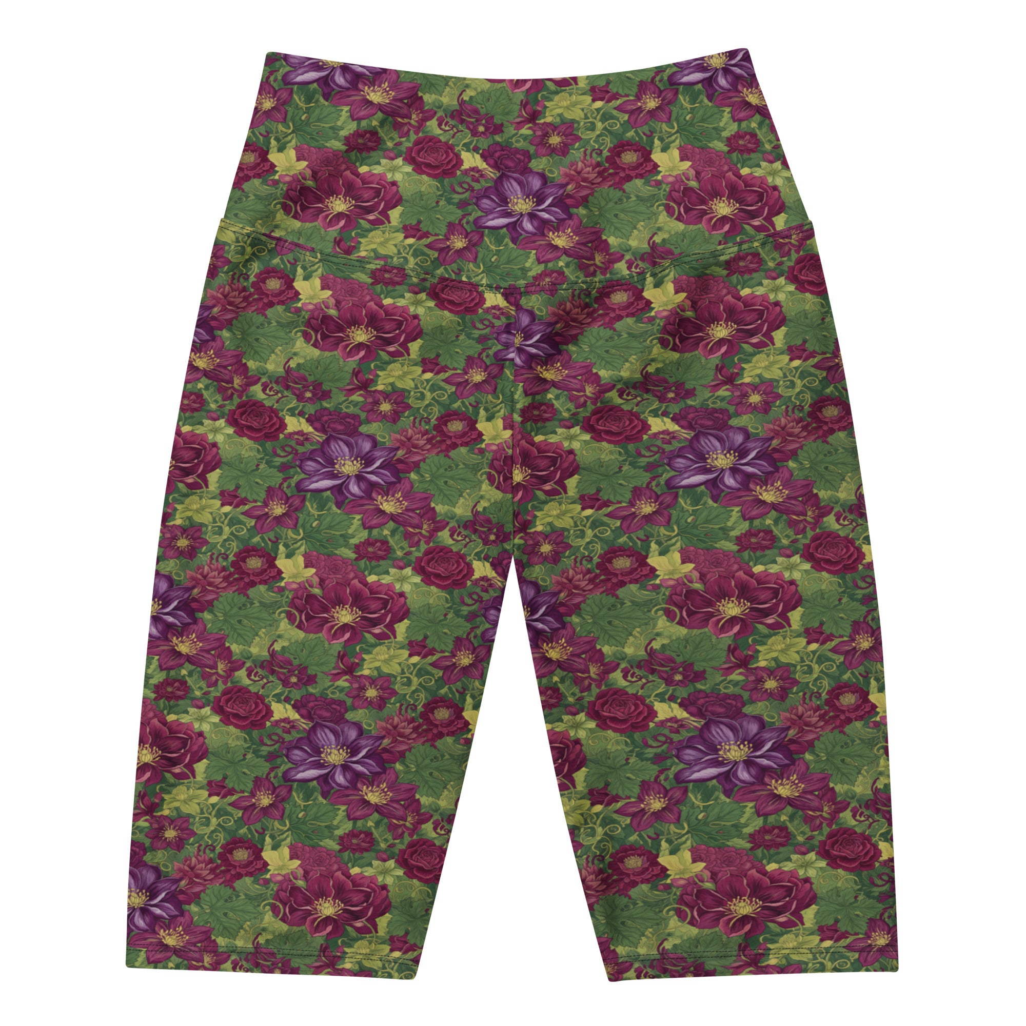 Women's vineyard and vines bike shorts front view